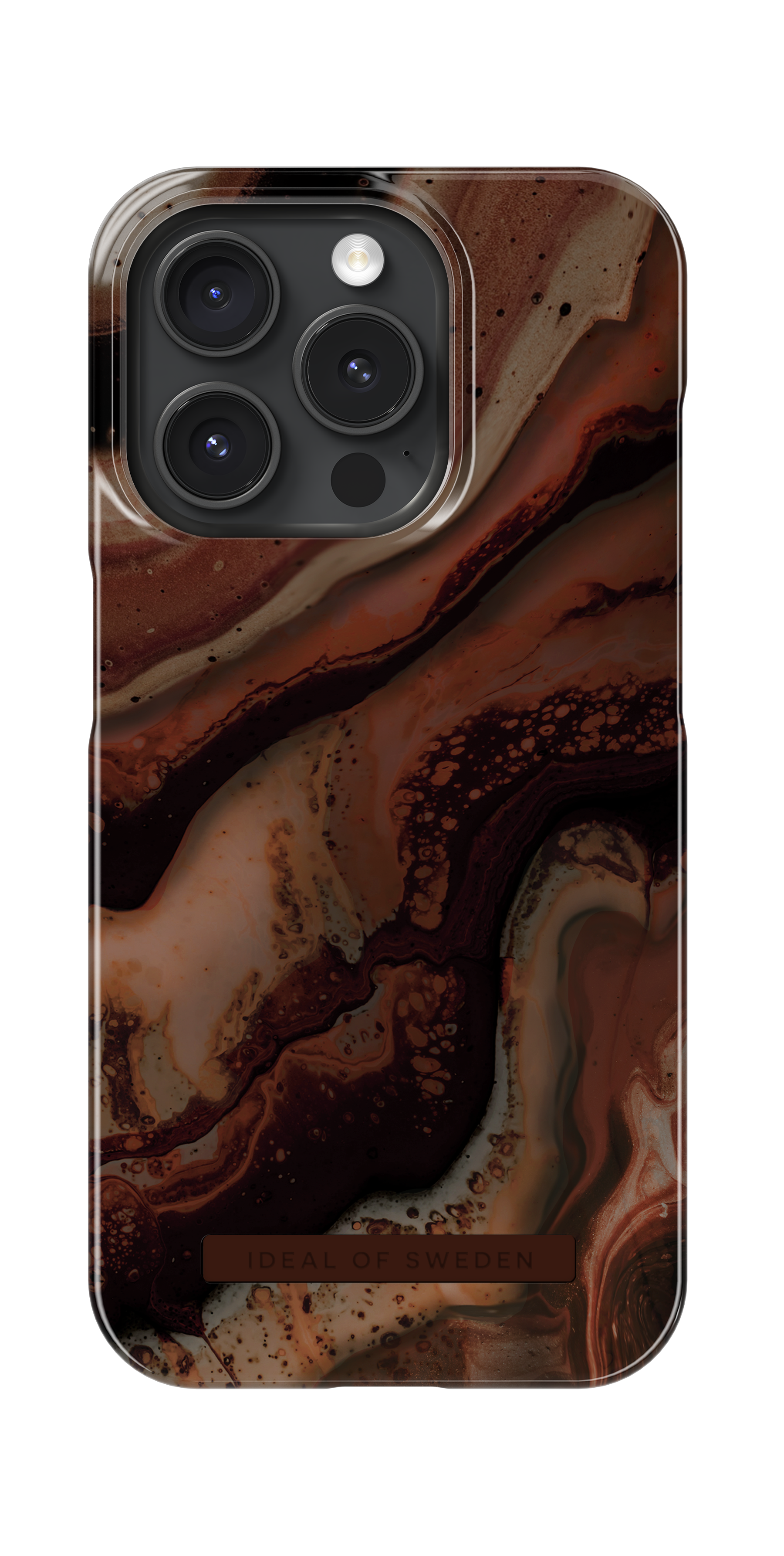 Fashion Case iPhone 15 Pro Max Dark Amber Marble