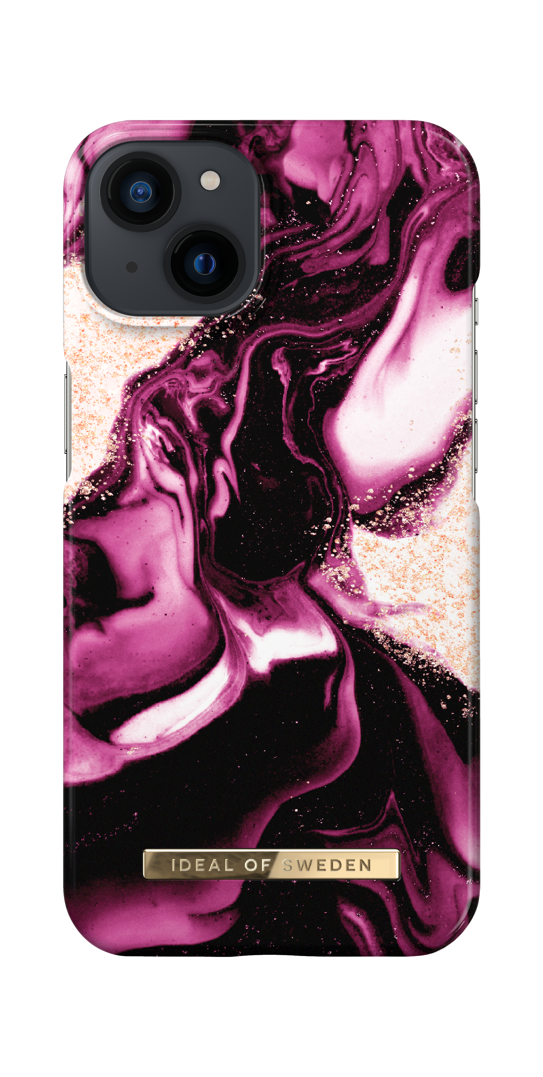 Fashion Case iPhone 13 Golden Ruby Marble