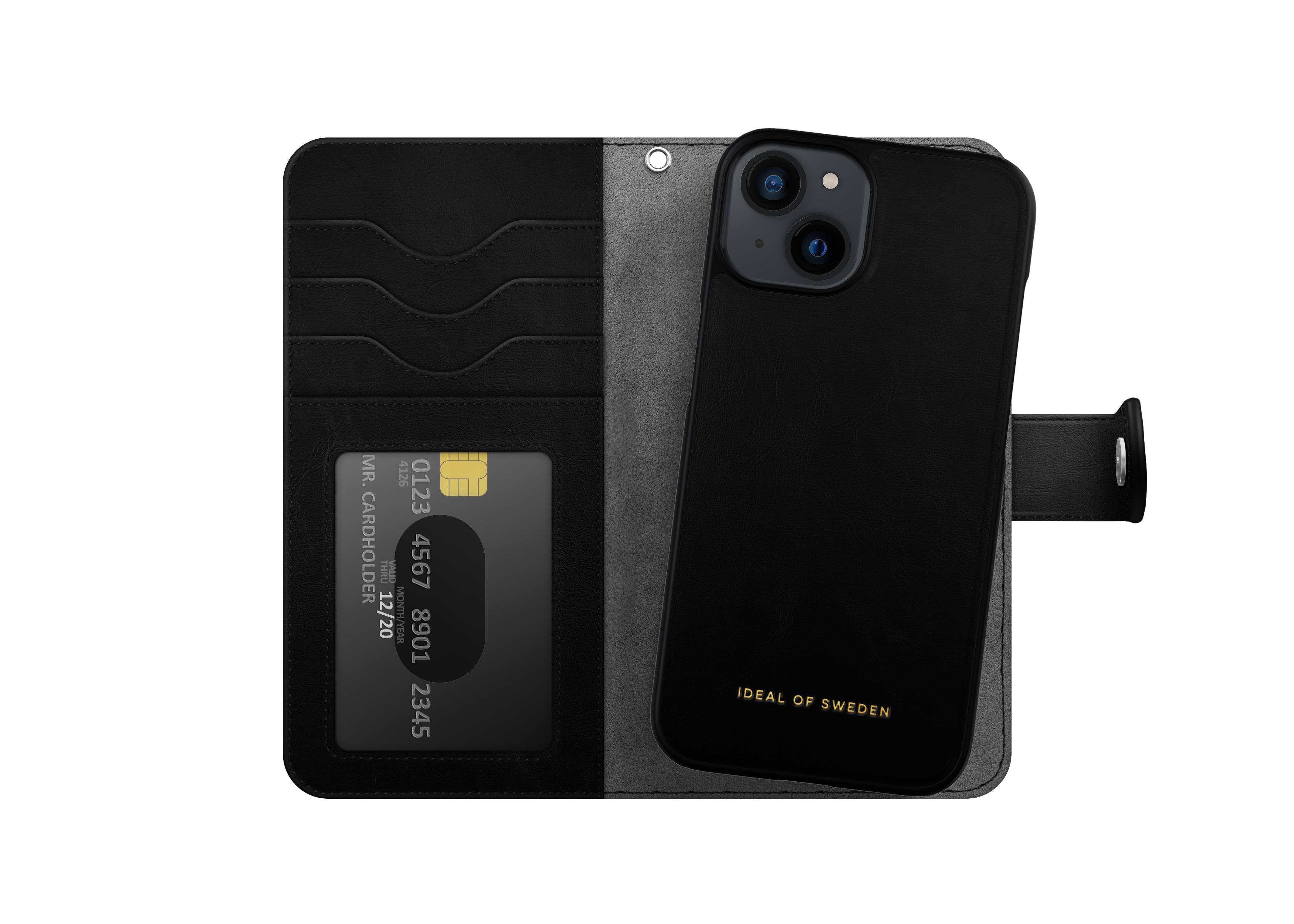 Magnet Wallet+ iPhone 13 Zwart