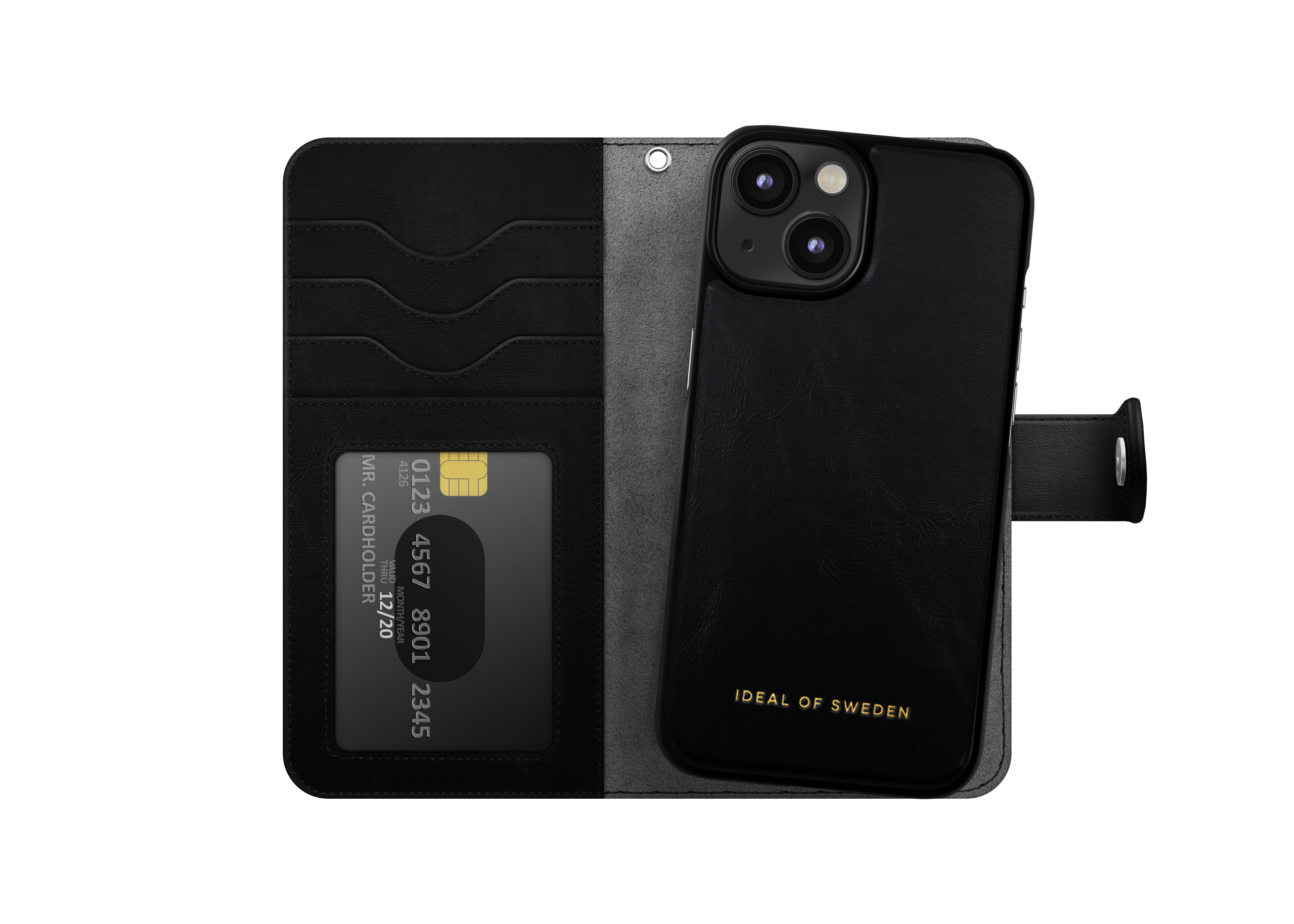 Magnet Wallet+ iPhone 14 Zwart