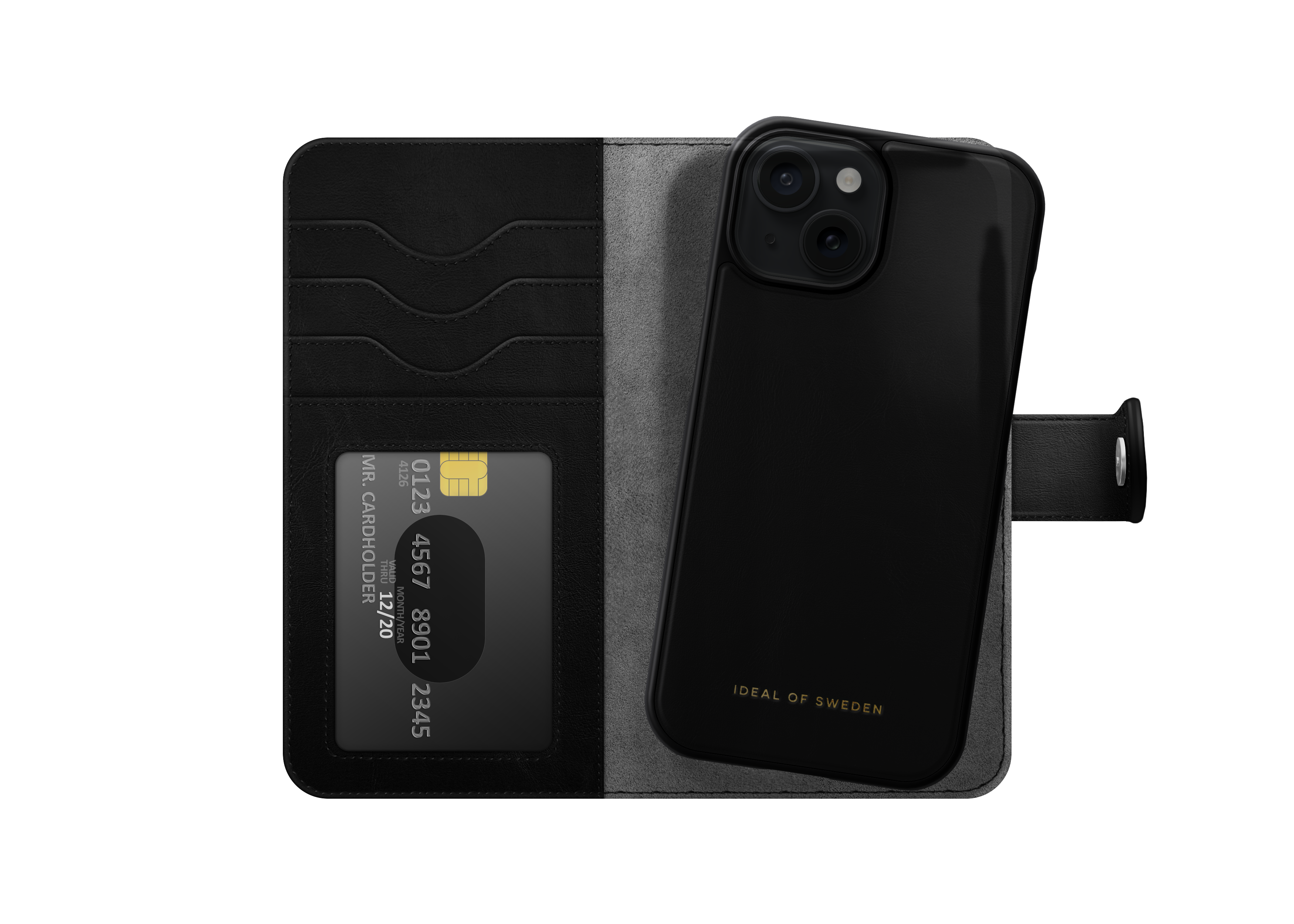 Magnet Wallet+ iPhone 15 Plus Zwart