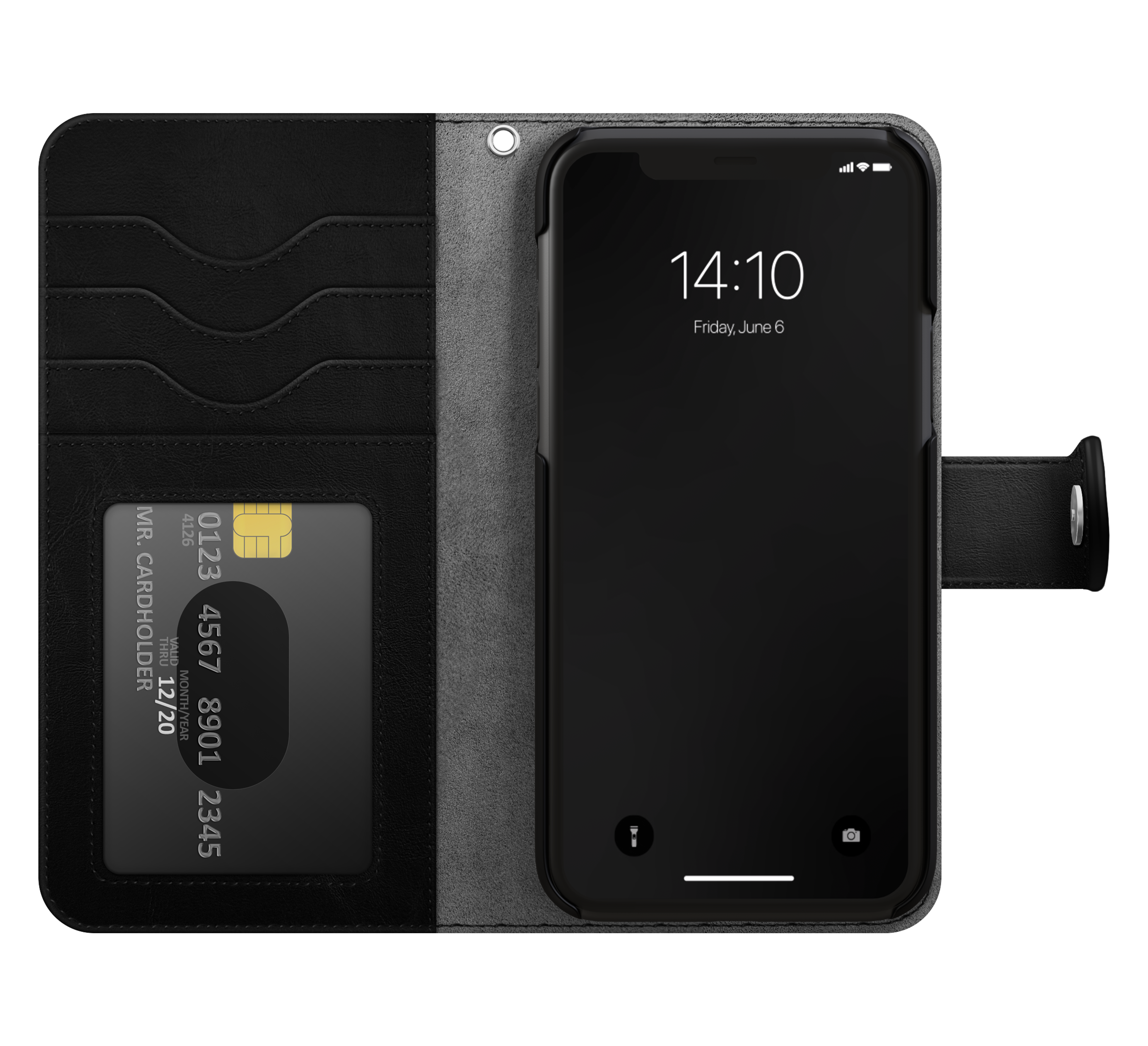 Magnet Wallet+ iPhone 15 Pro Max Zwart