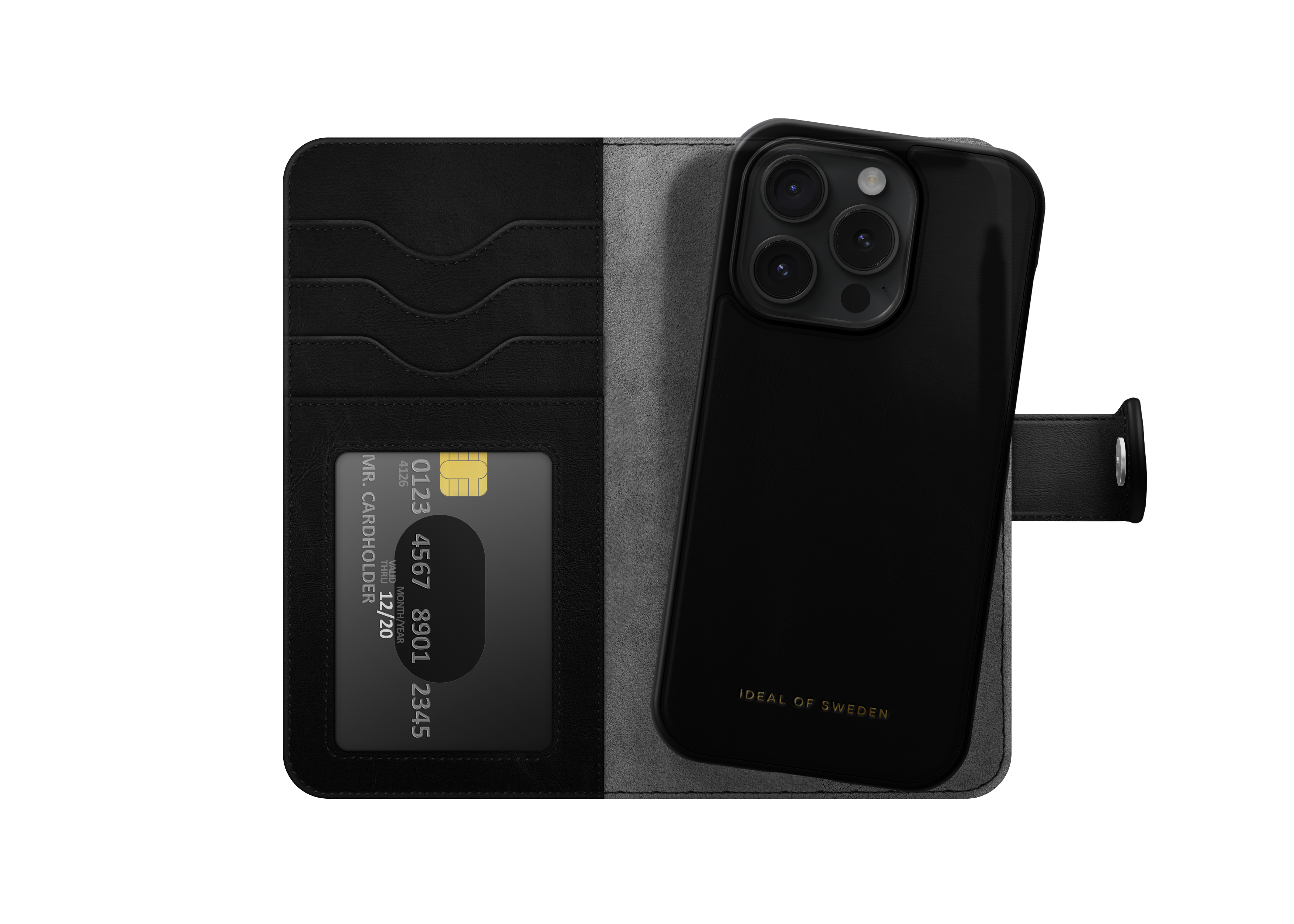 Magnet Wallet+ iPhone 15 Pro Zwart