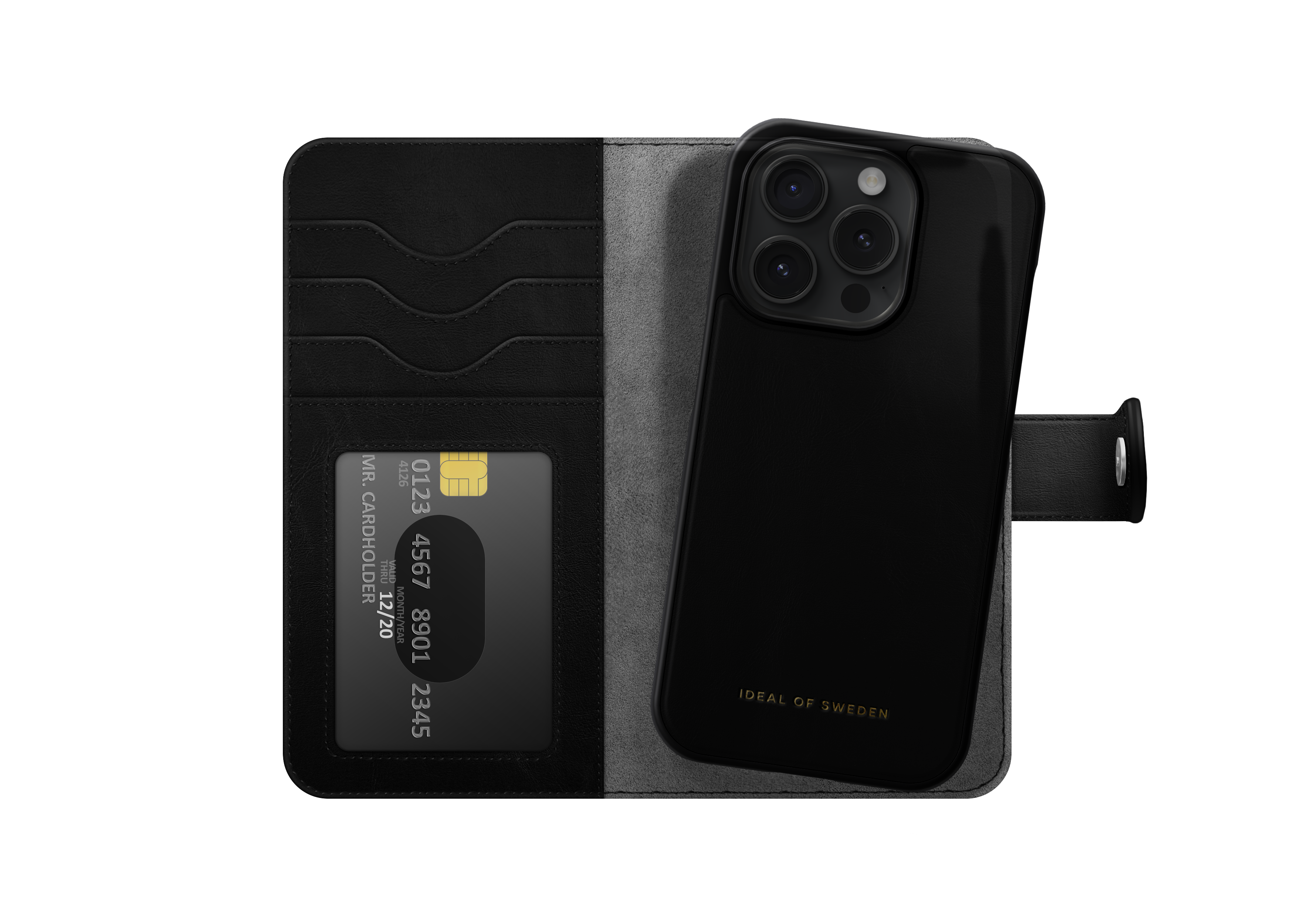 Magnet Wallet+ iPhone 15 Pro Max Zwart