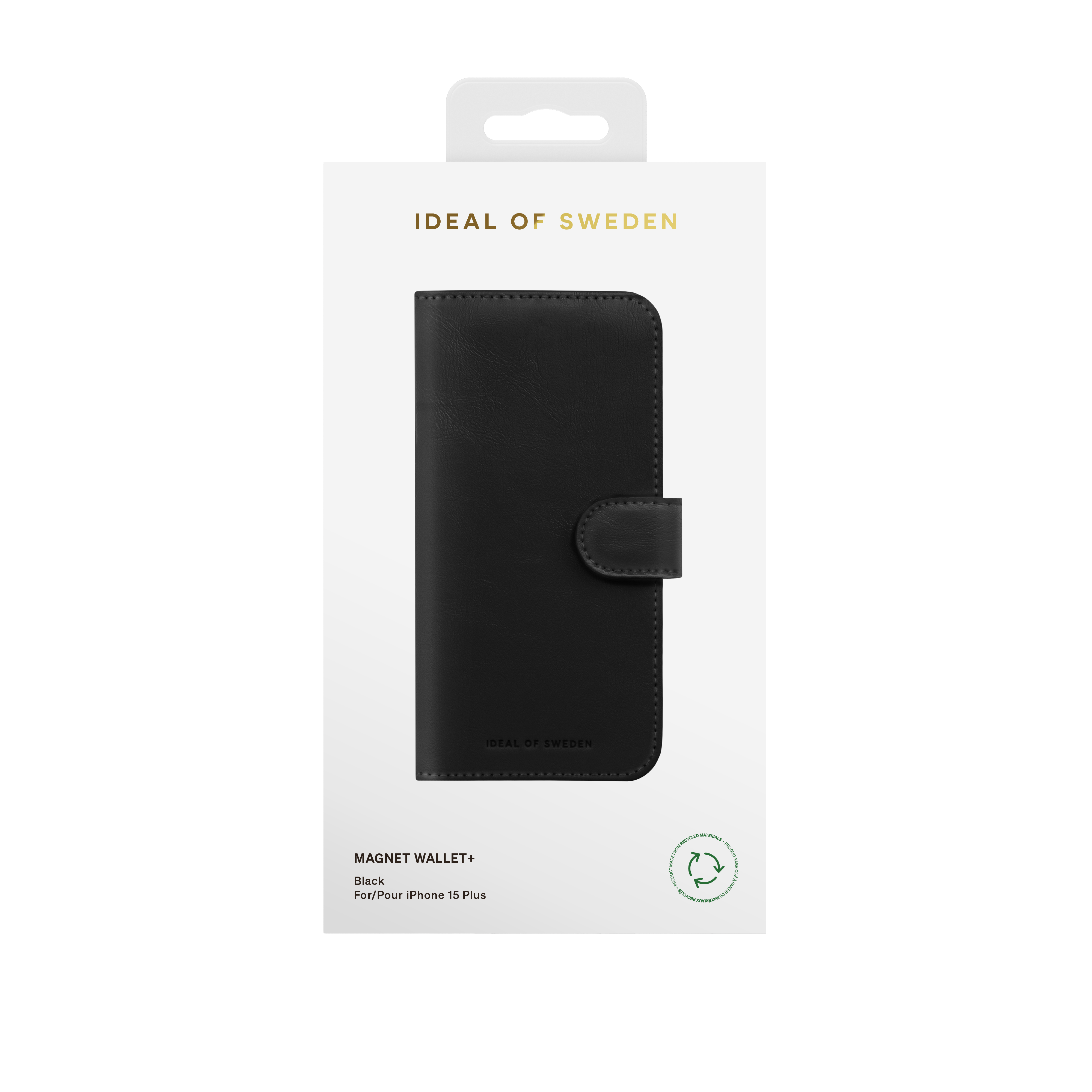 Magnet Wallet+ iPhone 15 Plus Zwart