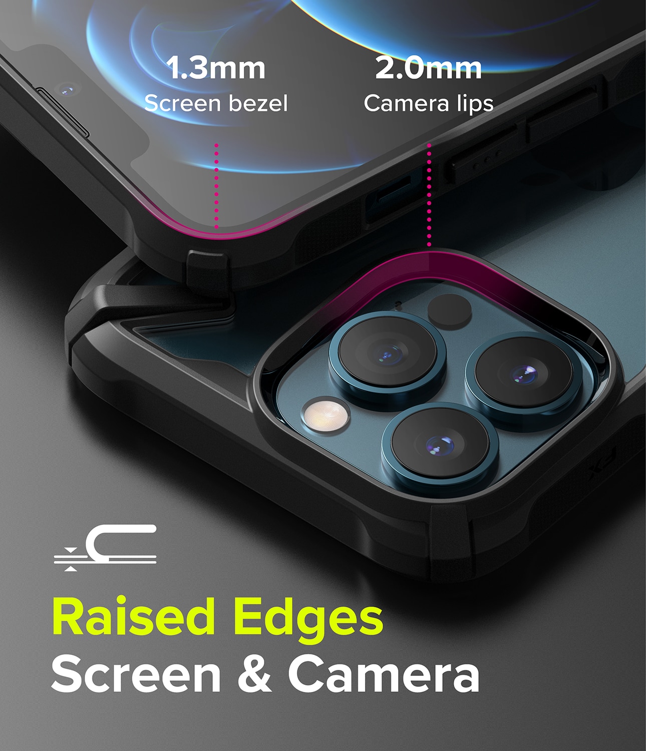 Fusion X Case iPhone 13 Pro Max Zwart