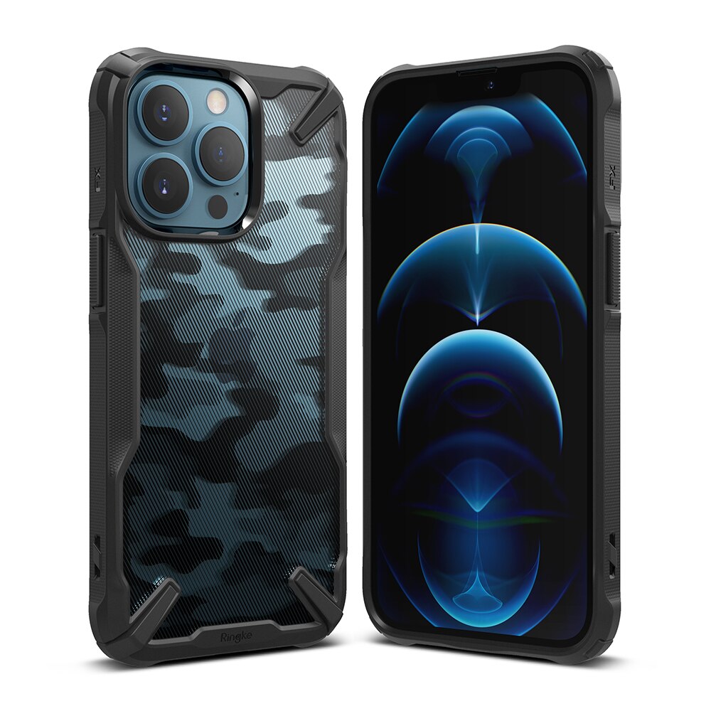 Fusion X Design Case iPhone 13 Pro Max Camo Black