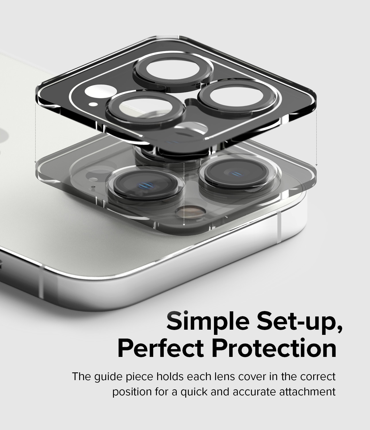 Camera Lens Frame Glass iPhone 14 Pro Zwart