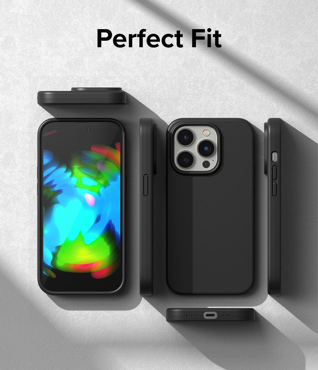 Silicone Case iPhone 14 Pro Zwart