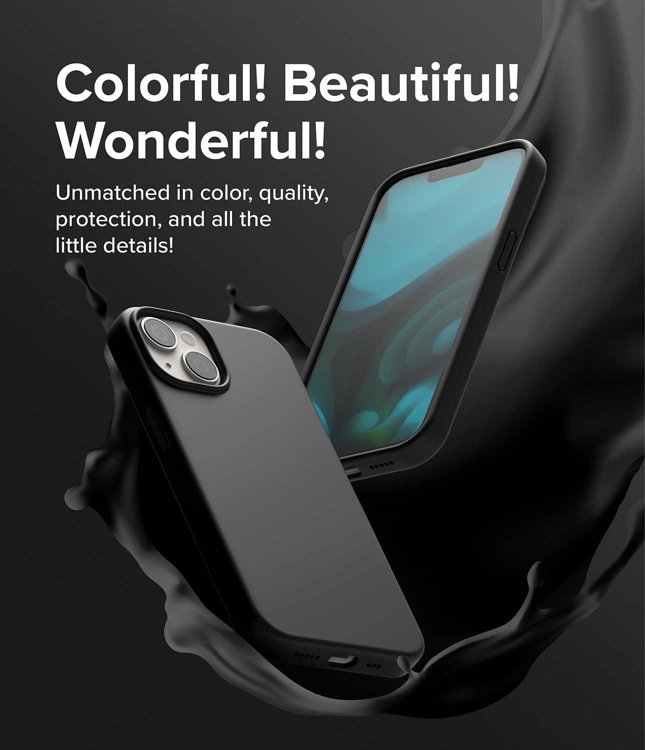 Silicone Case iPhone 14 Plus Zwart