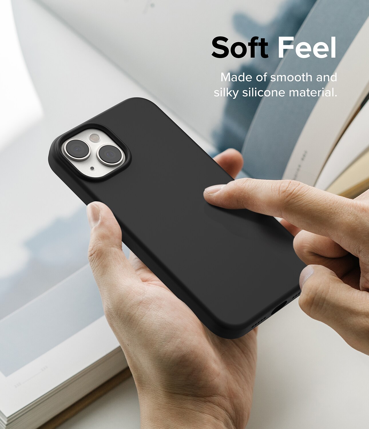 Silicone Case iPhone 14 Plus Zwart