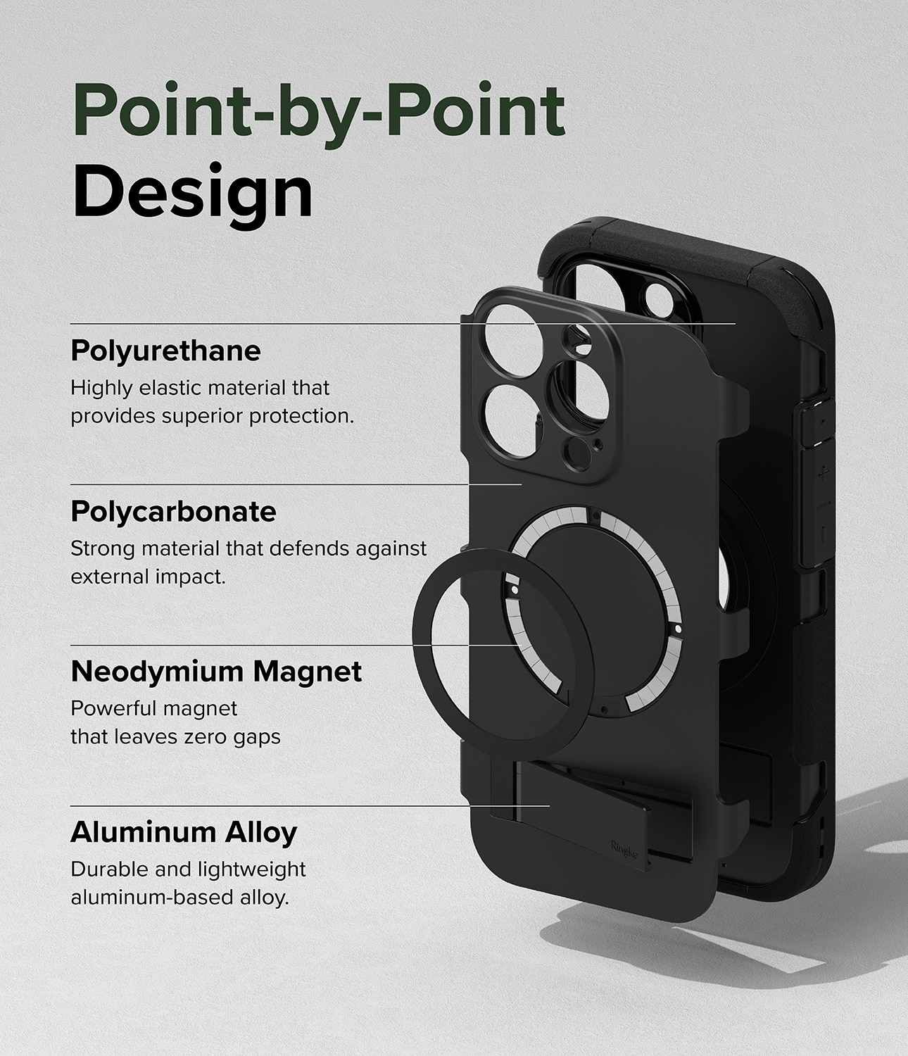 Alles Magnetic Case iPhone 15 Pro Max zwart