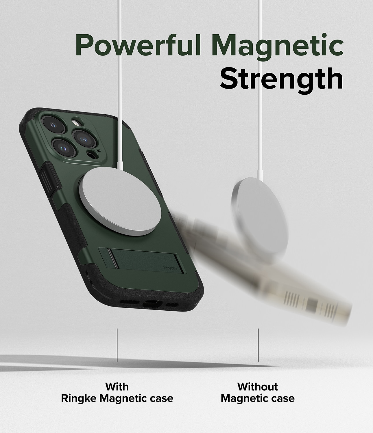 Alles Magnetic Case iPhone 15 Pro Max Dark Green