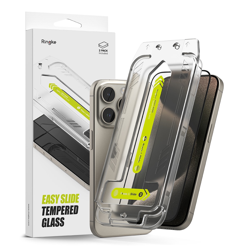 Ringke Easy Slide Glass (2-pack) iPhone 15 Pro