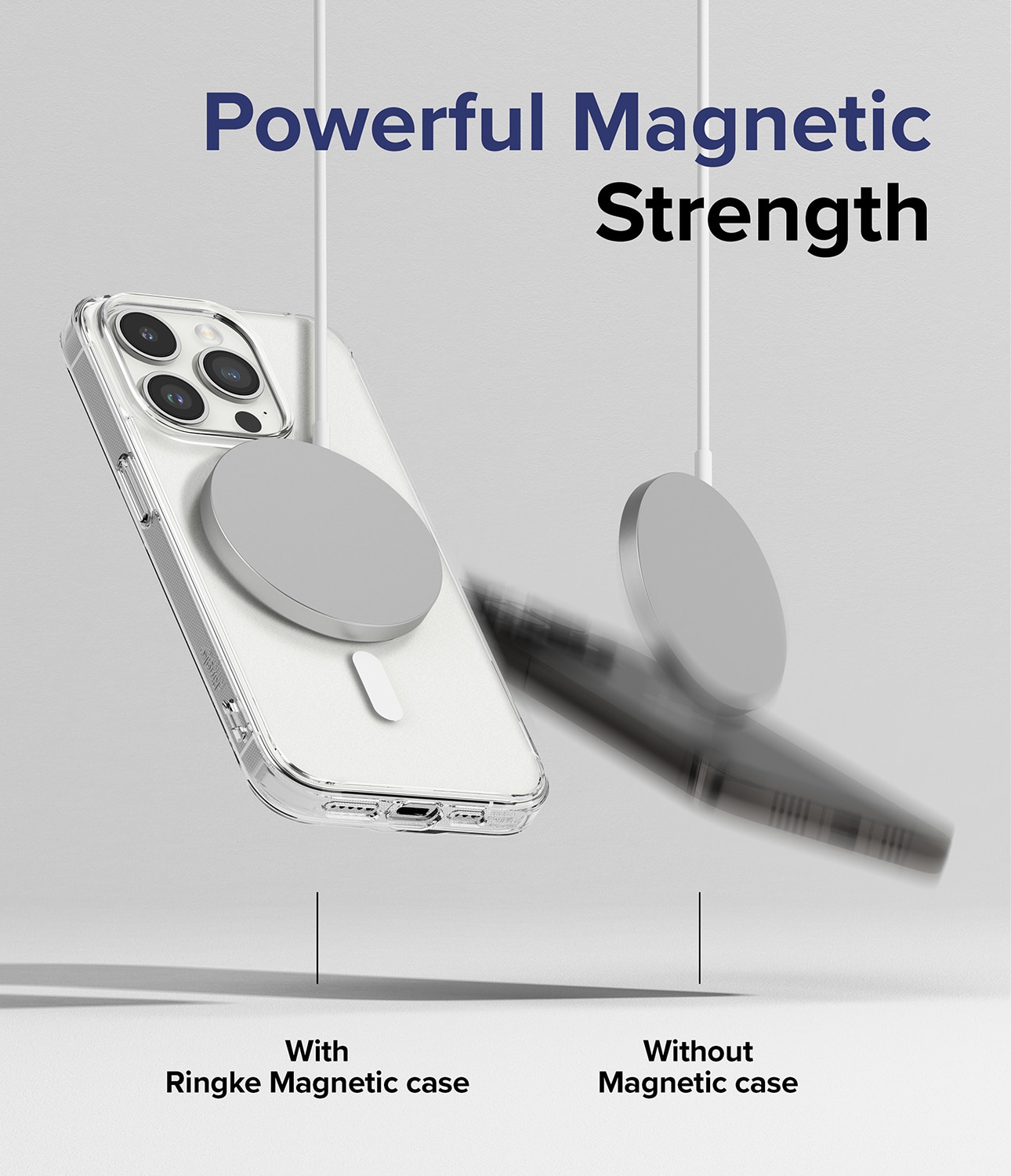 Fusion Magnetic Case iPhone 15 Pro Mat transparant