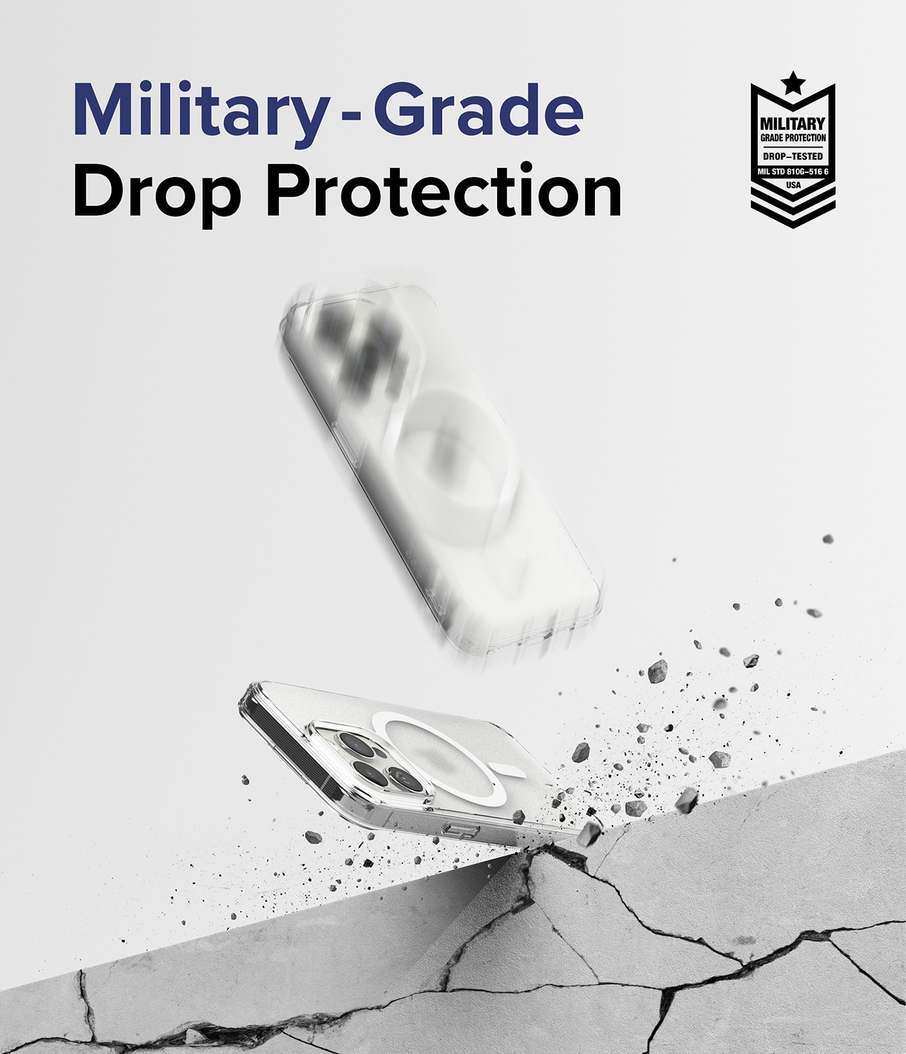 Fusion Magnetic Case iPhone 15 Pro Mat transparant