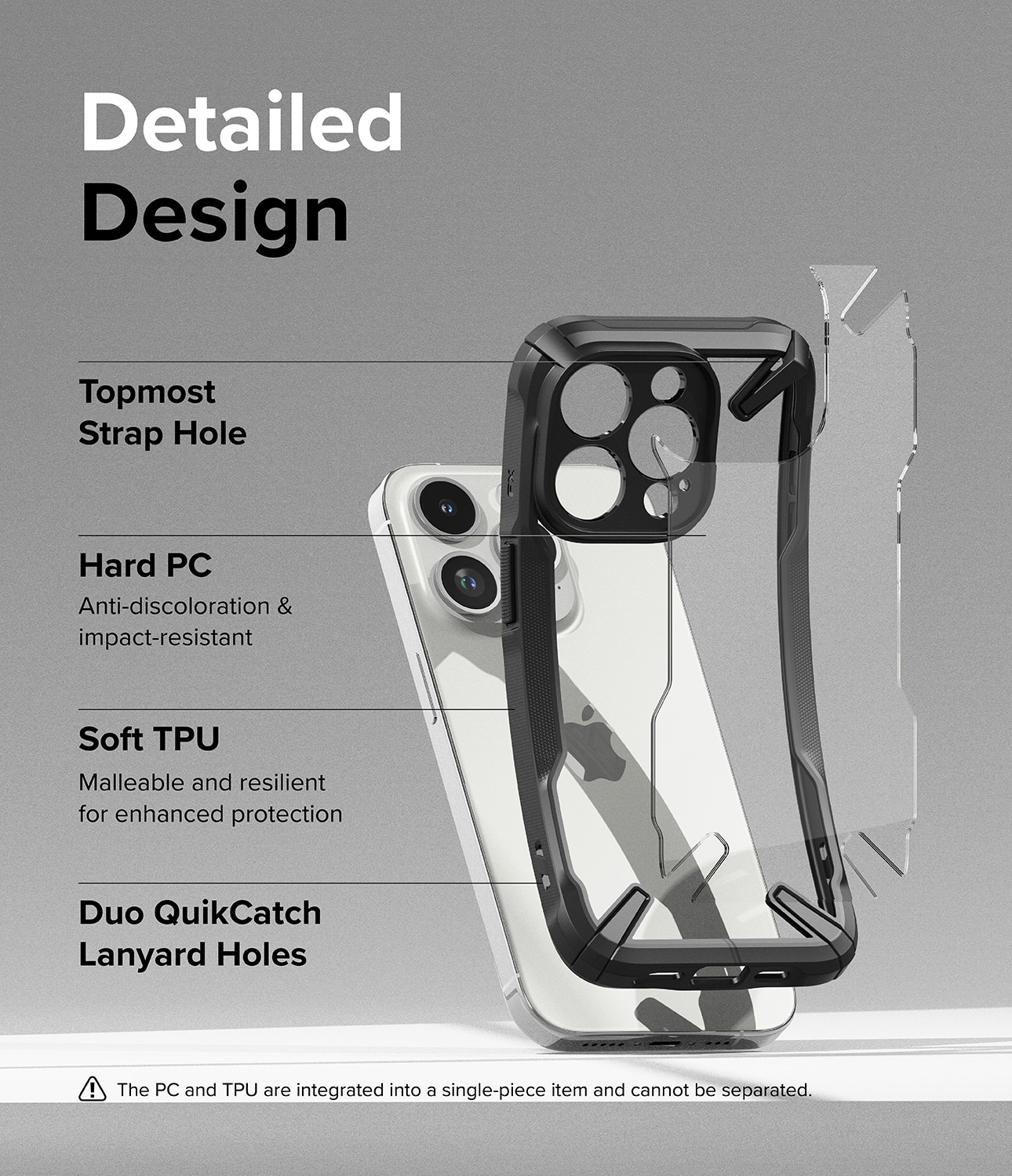 Fusion X Case iPhone 15 Pro Max zwart