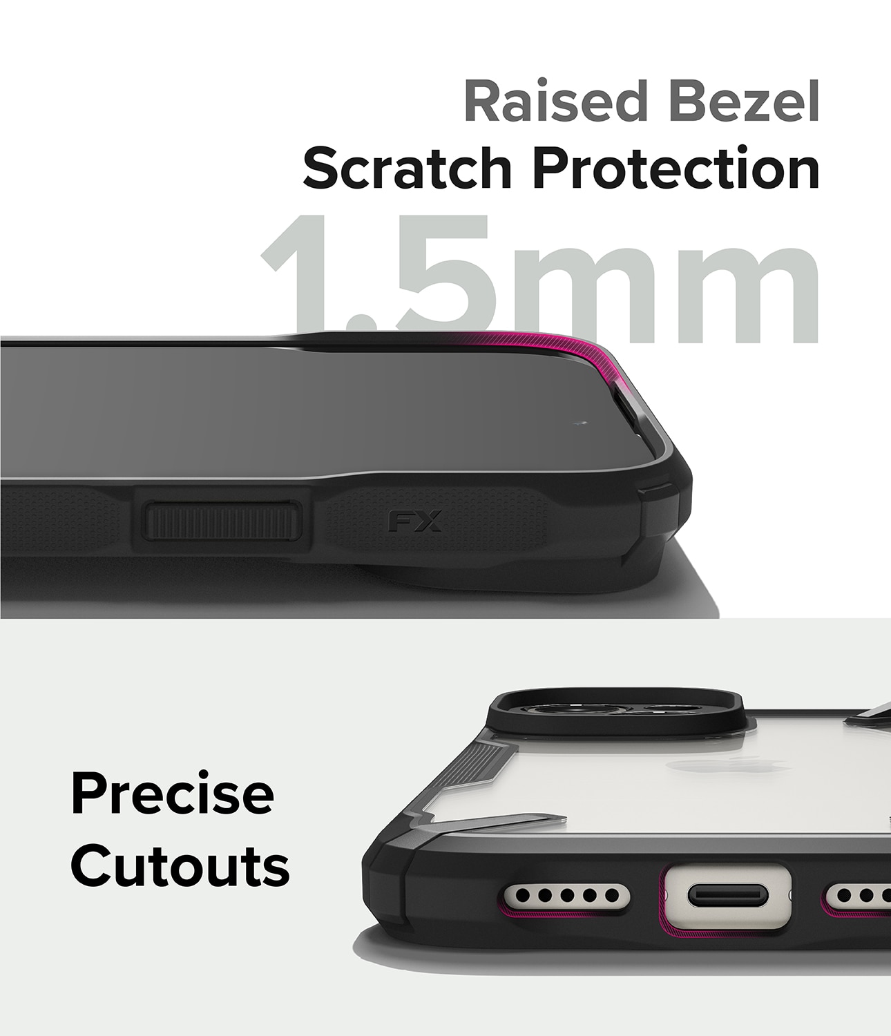 Fusion X Case iPhone 15 zwart