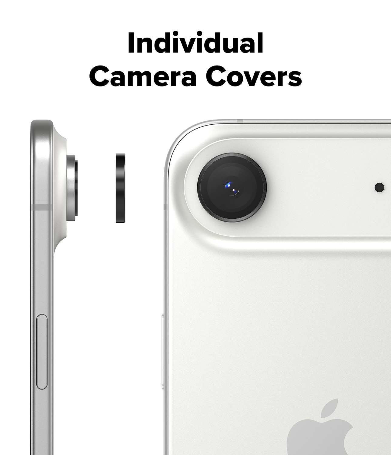 Camera Lens Frame Glass (2-pack) iPhone 17 Air Black