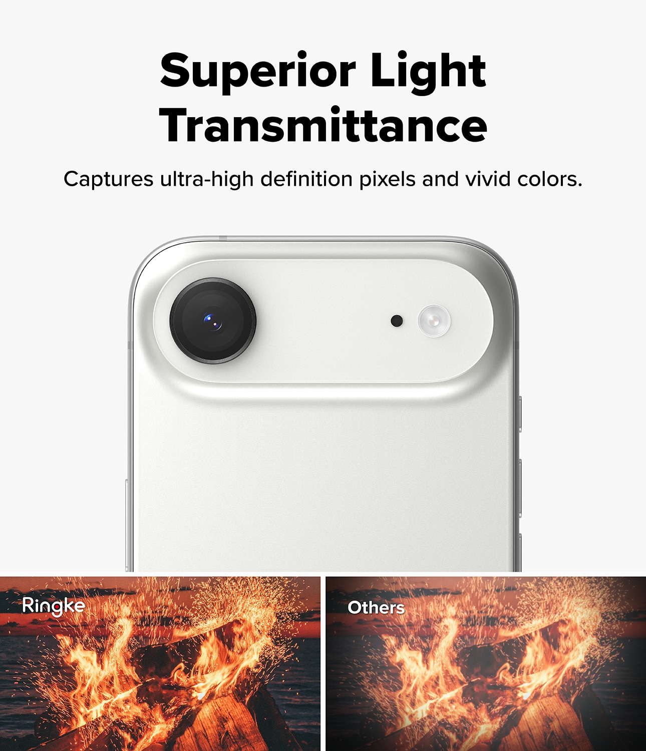 Camera Lens Frame Glass (2-pack) iPhone 17 Air Black