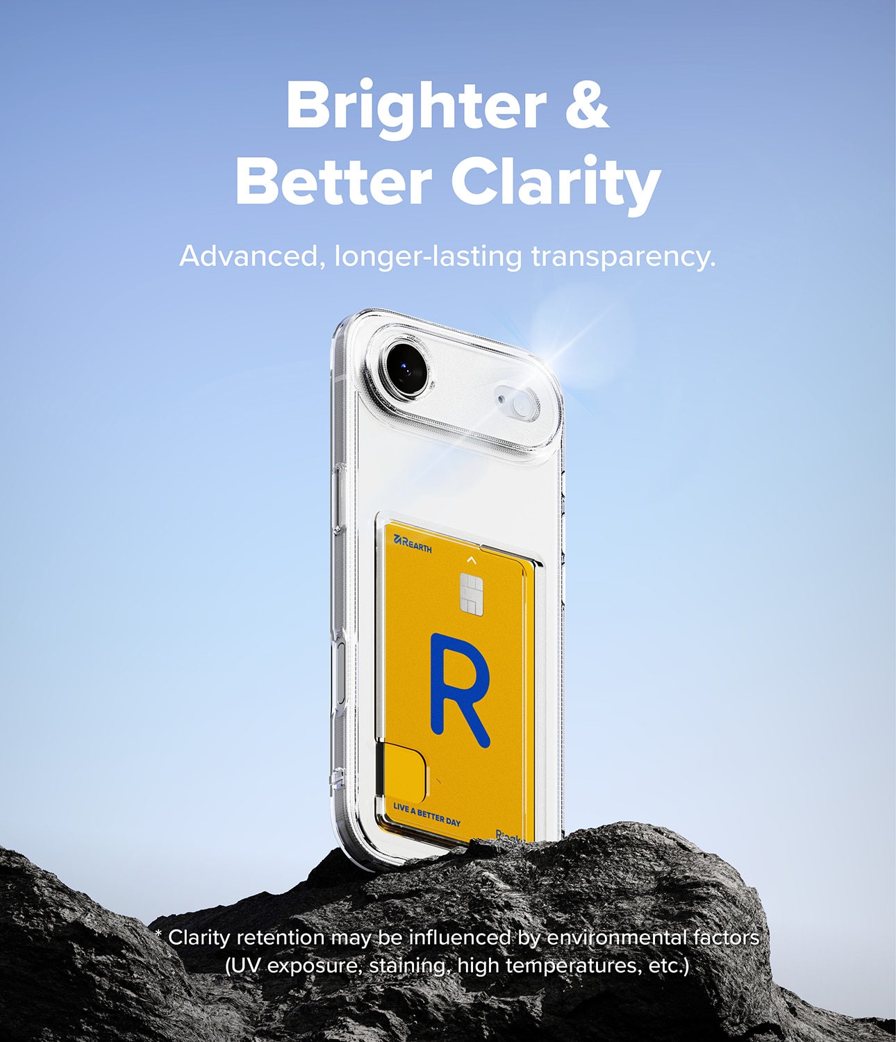 Fusion Card Case iPhone 17 Air Transparant