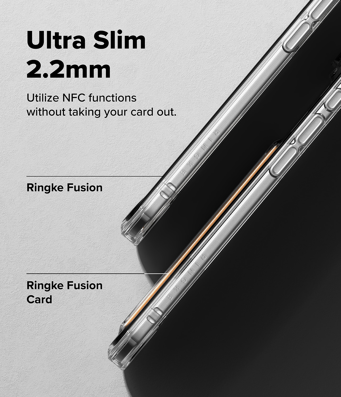 Fusion Card Case iPhone 17 Air Transparant