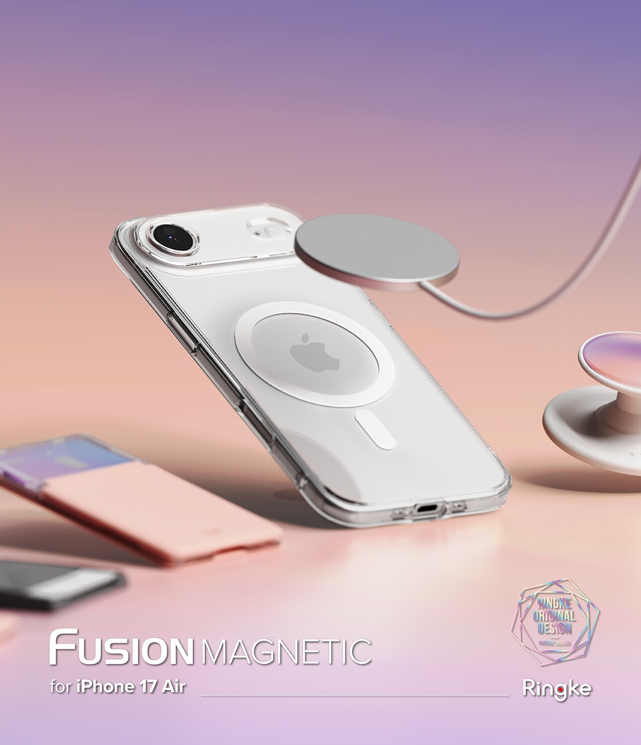 Fusion Magnetic Case iPhone 17 Air Transparant
