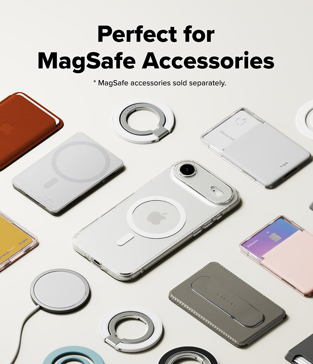 Fusion Magnetic Case iPhone 17 Air Transparant