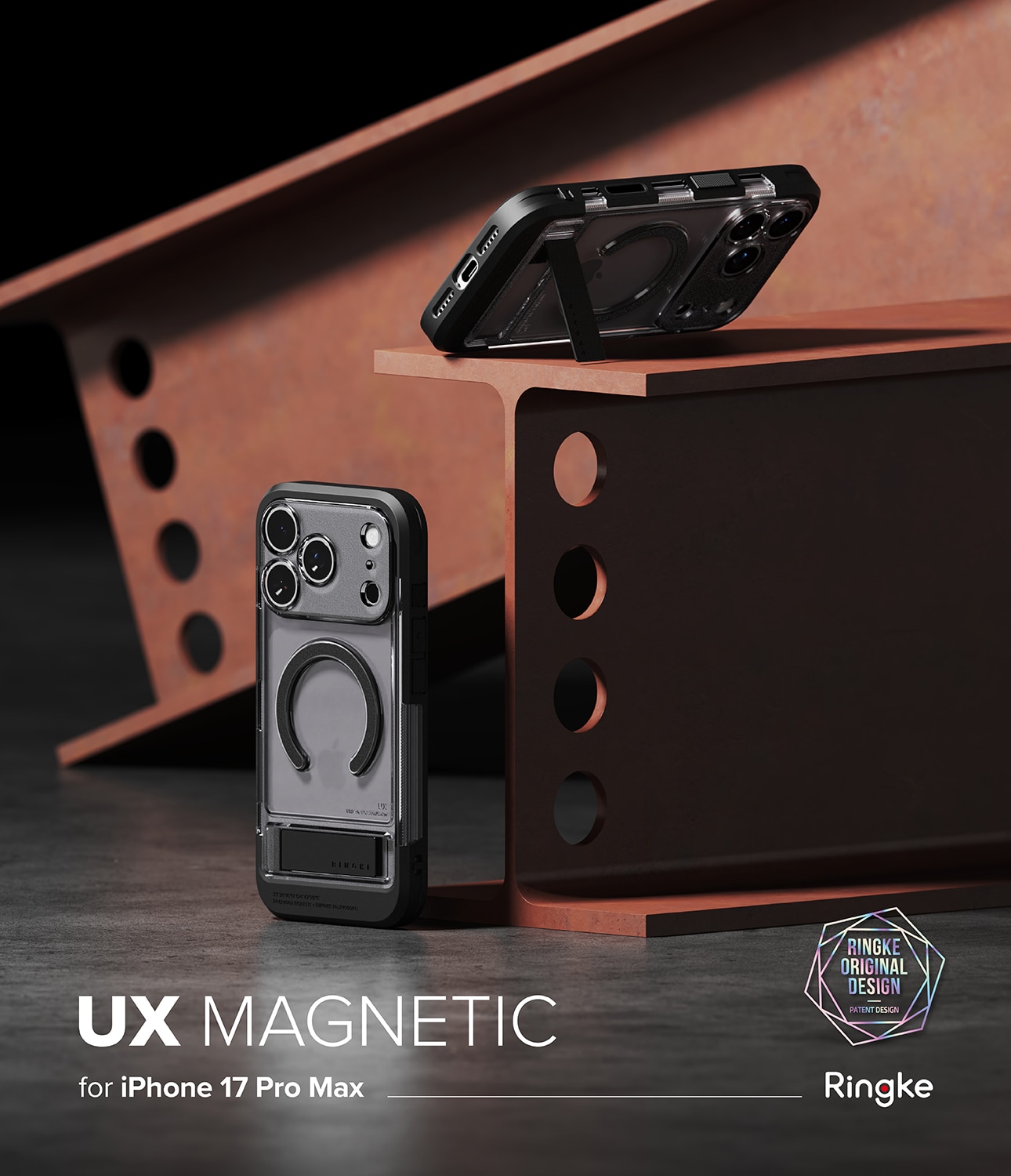 UX Magnetic Case iPhone 17 Pro Max Smoke Black