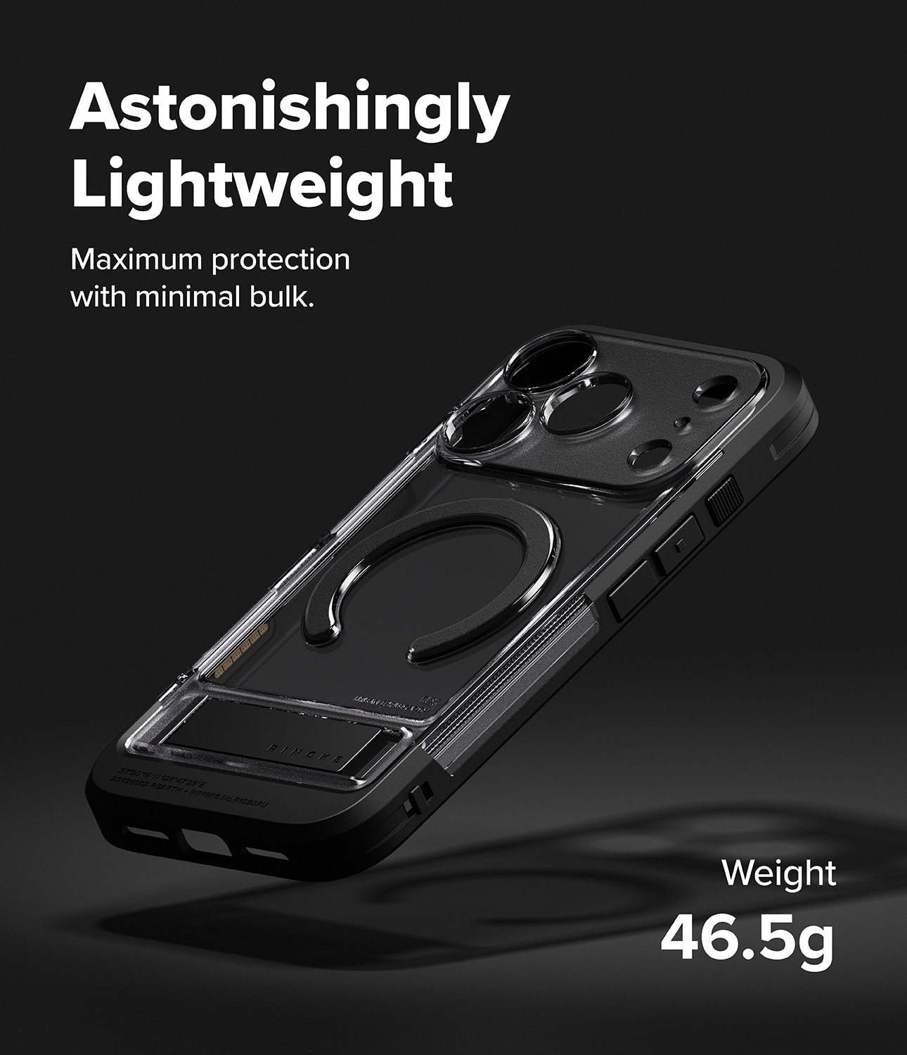 UX Magnetic Case iPhone 17 Pro Max Smoke Black