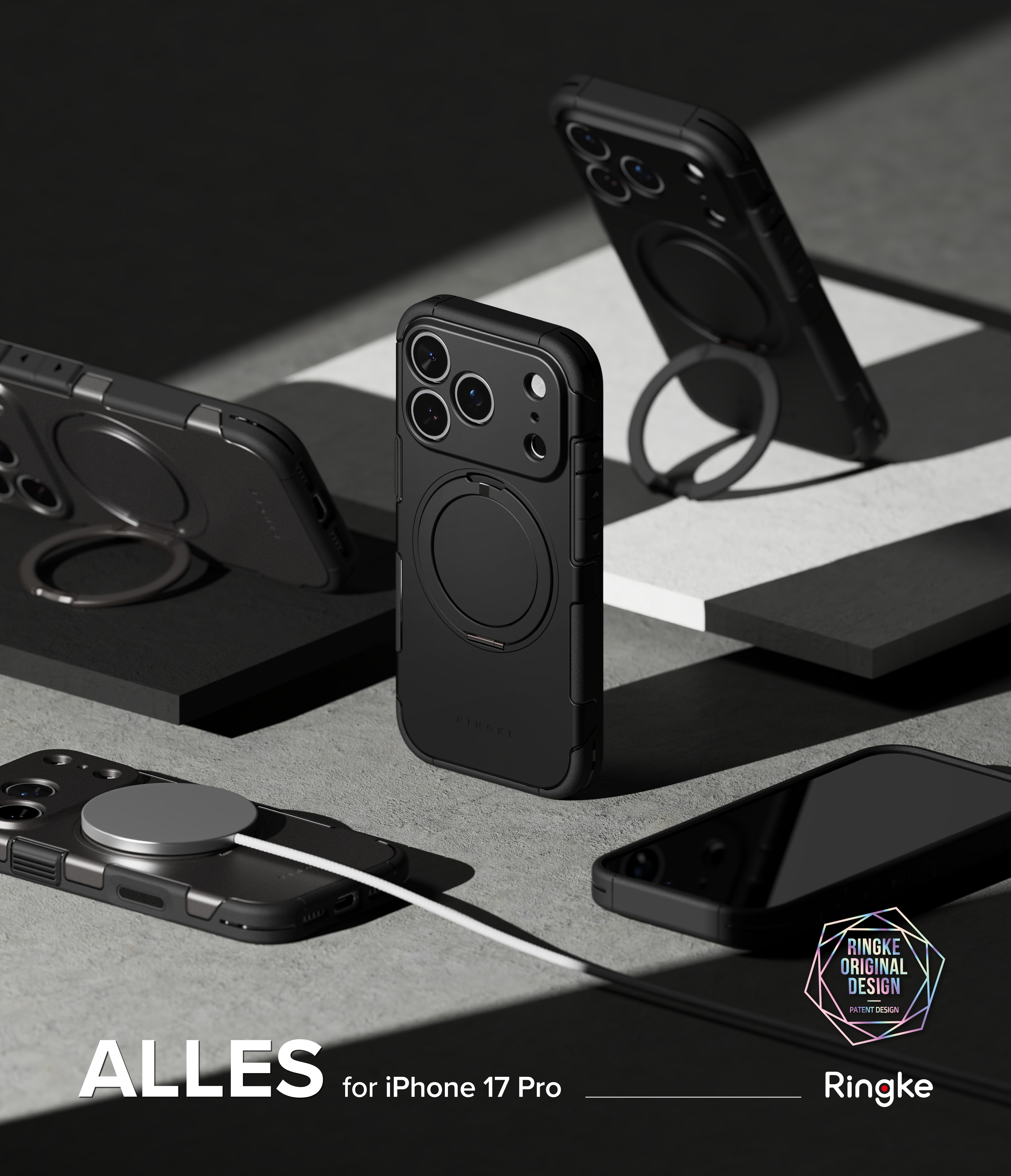 Alles Magnetic Case iPhone 17 Pro Zwart