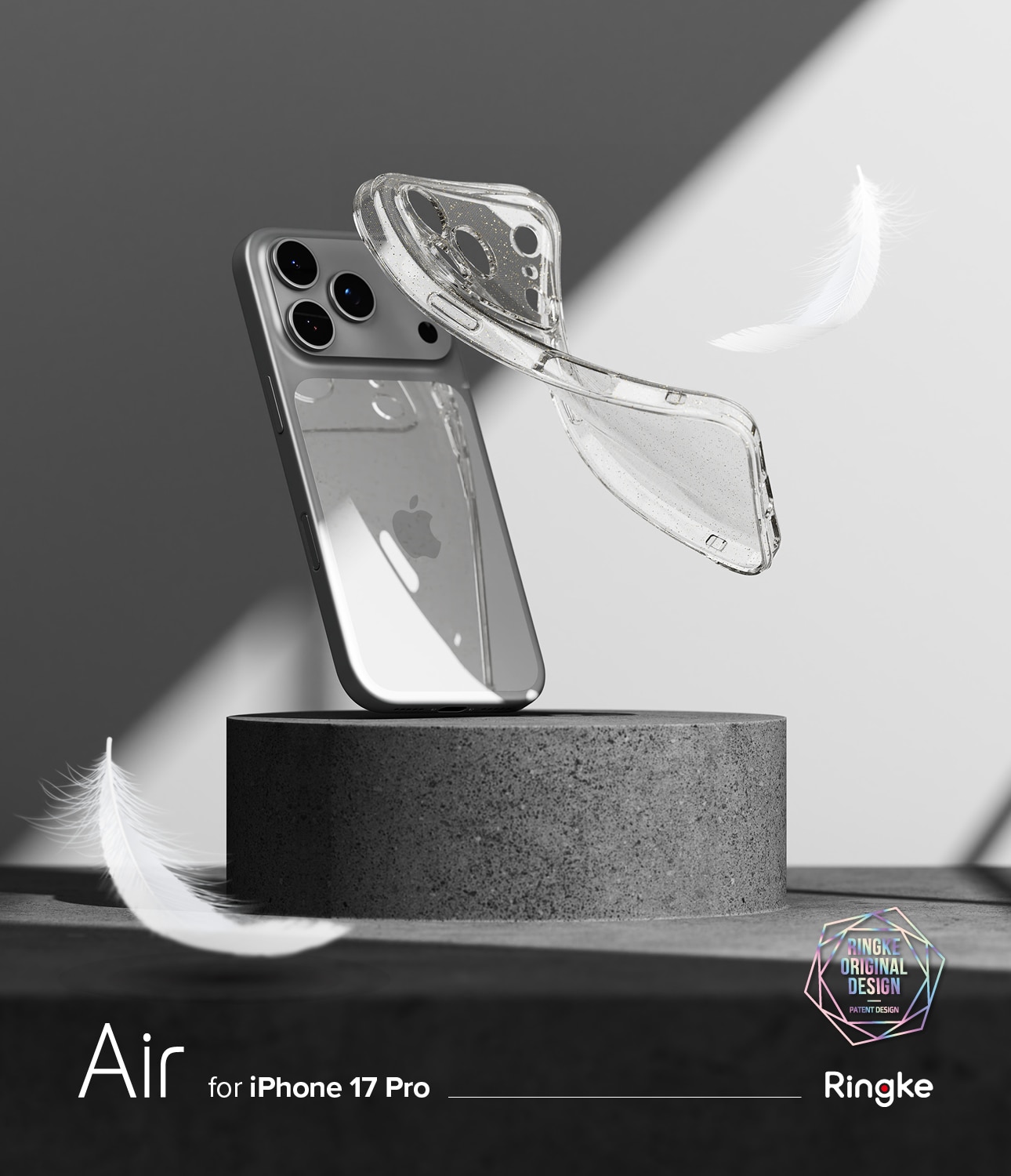Air Case iPhone 17 Pro Glitter Clear