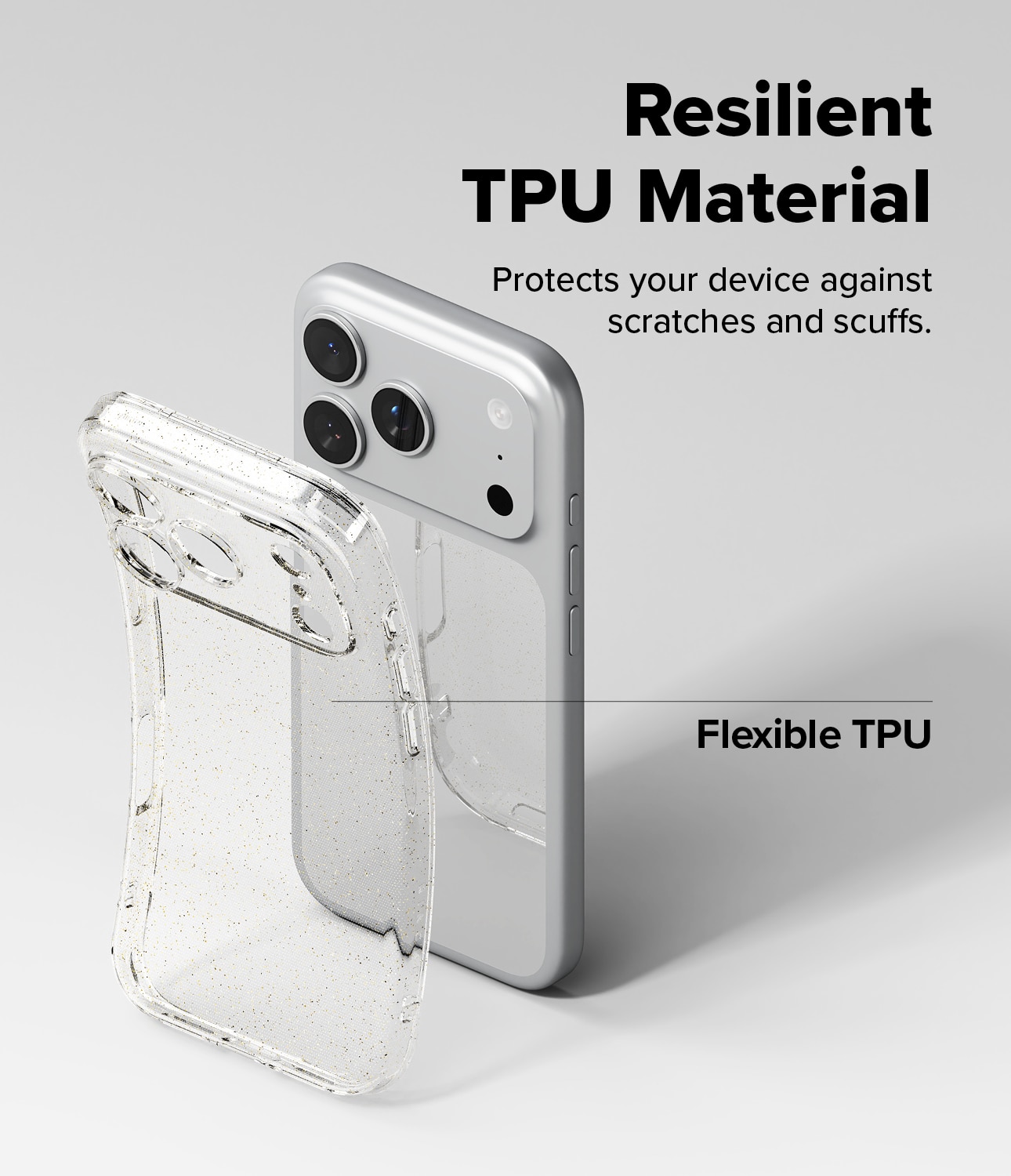 Air Case iPhone 17 Pro Glitter Clear