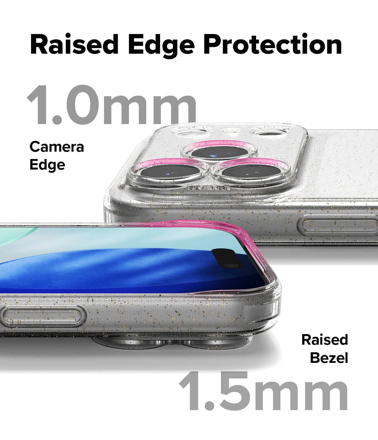 Air Case iPhone 17 Pro Glitter Clear