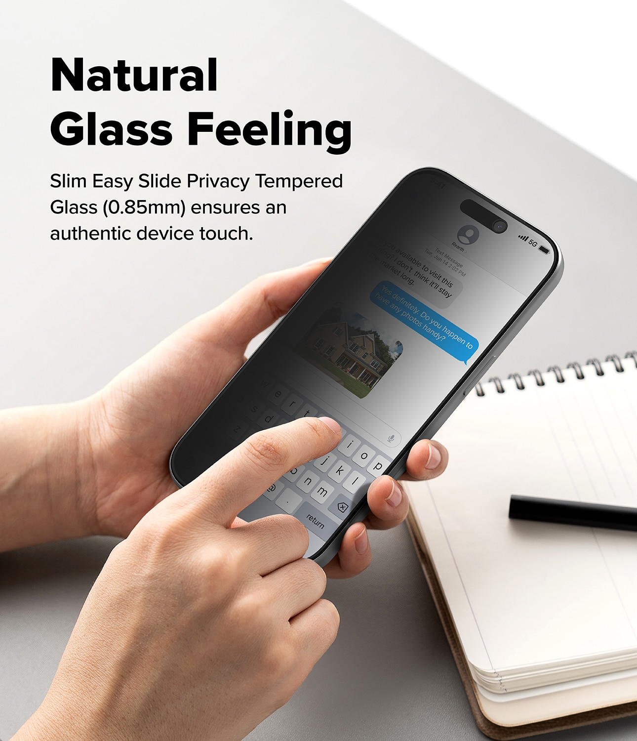 Easy Slide Privacy Glass (2-pack) iPhone 17 Pro