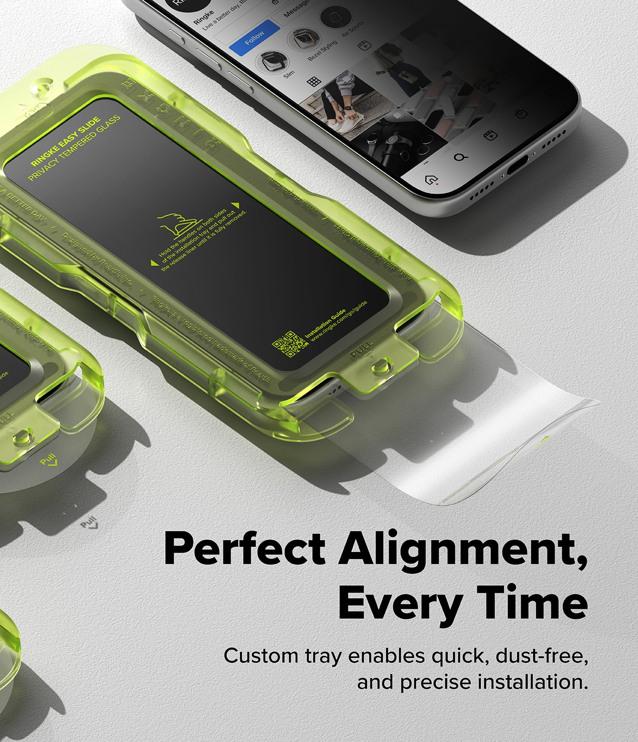 Easy Slide Privacy Glass (2-pack) iPhone 17 Pro
