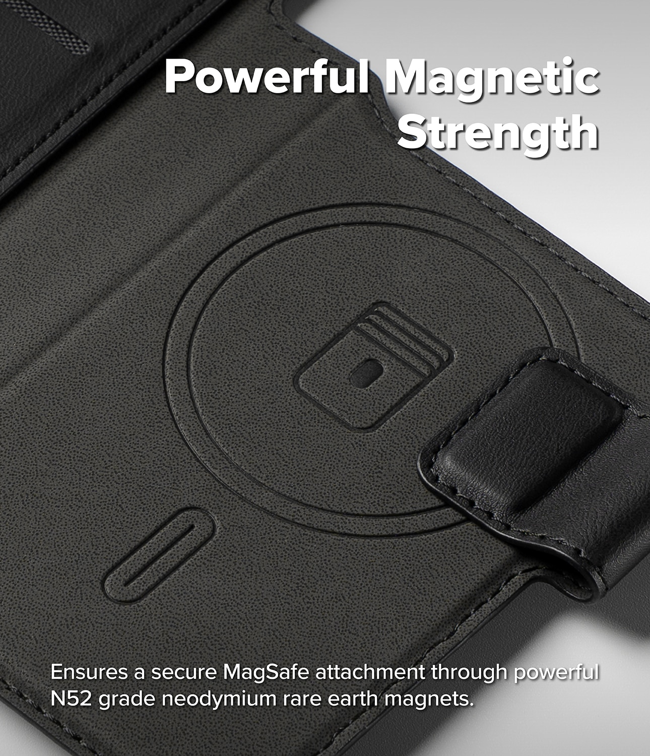Folio Grip Wallet Magnetic iPhone 17 Pro Max Black