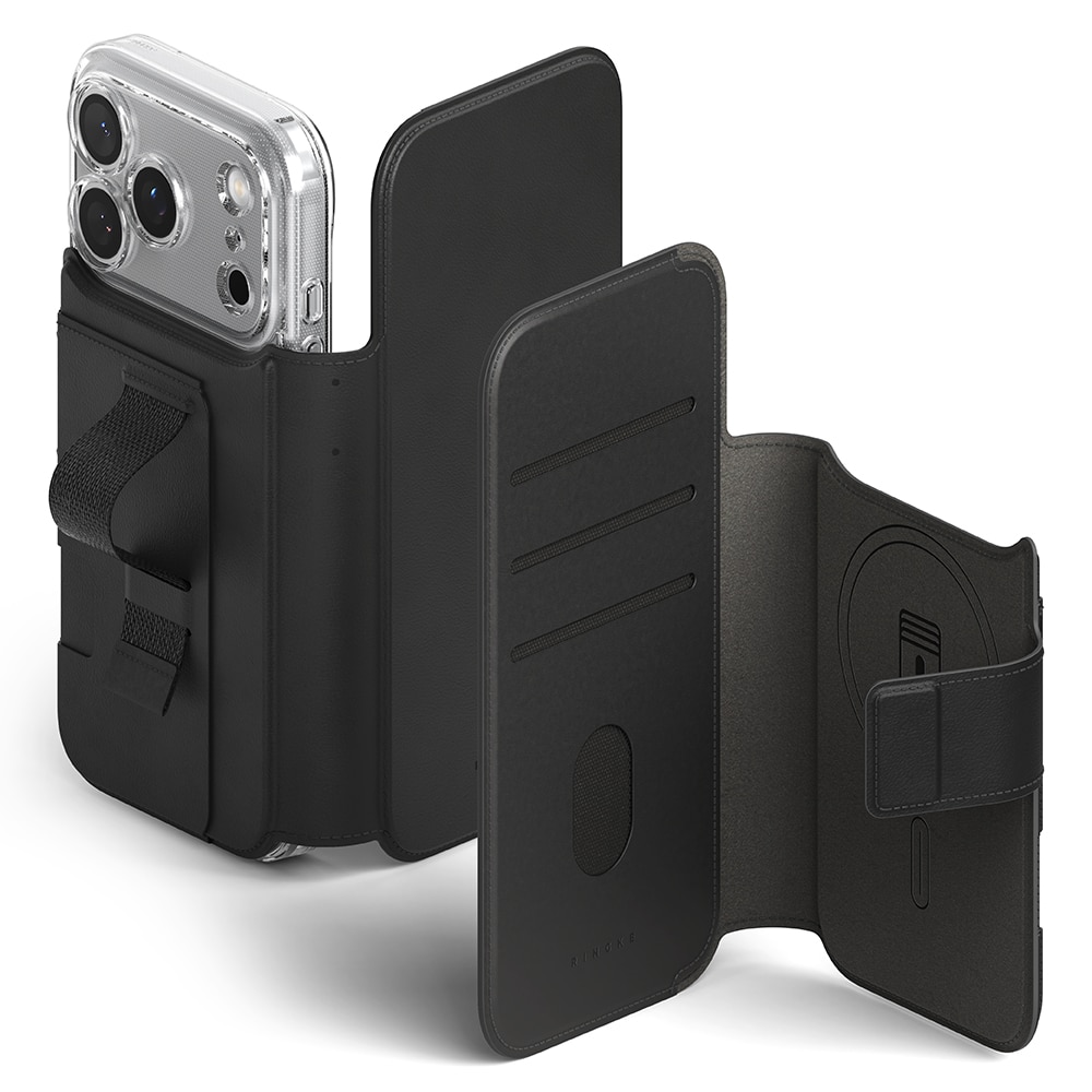 Folio Grip Wallet Magnetic iPhone 17 Pro Max Black