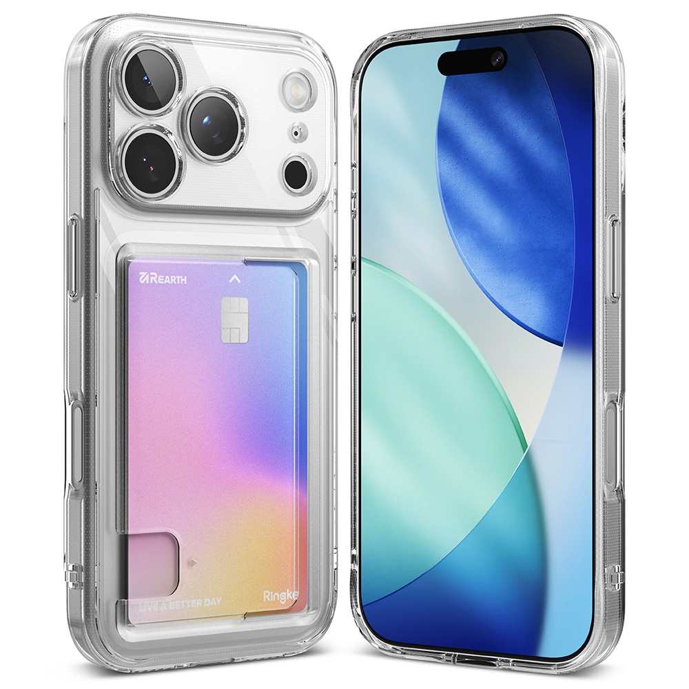 Fusion Card Case iPhone 17 Pro Transparant