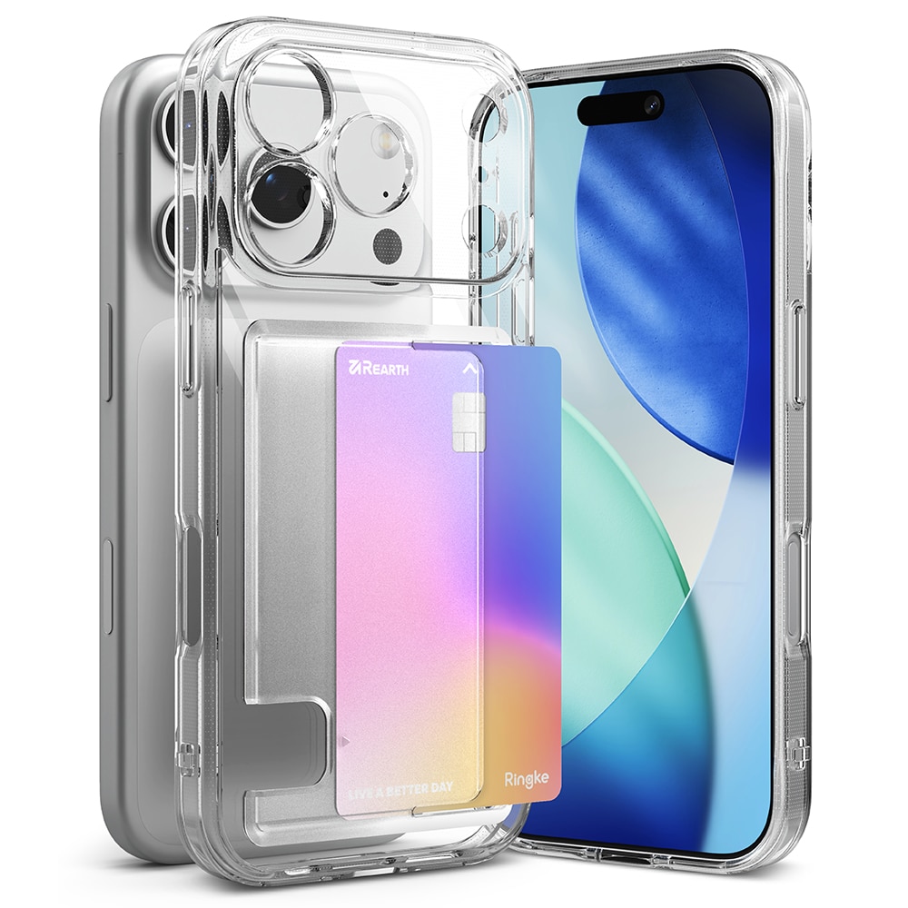 Fusion Card Case iPhone 17 Pro Transparant