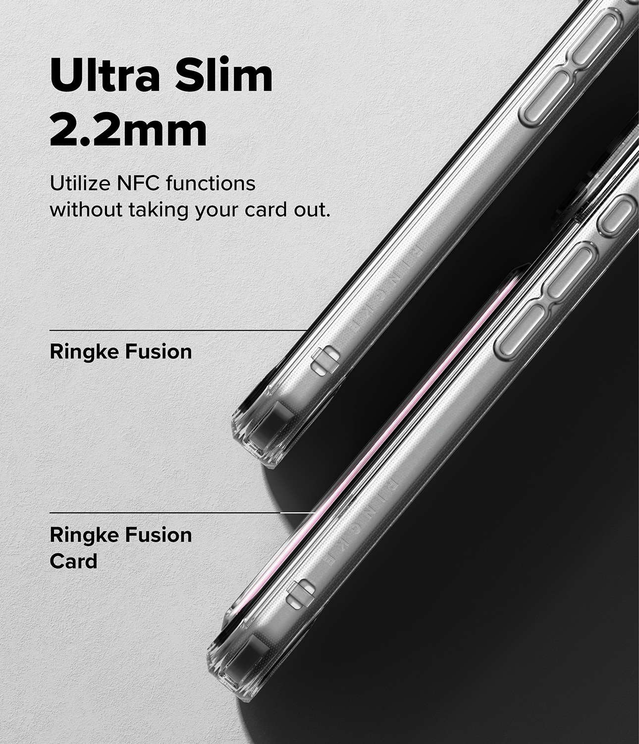 Fusion Card Case iPhone 17 Pro Max Transparant