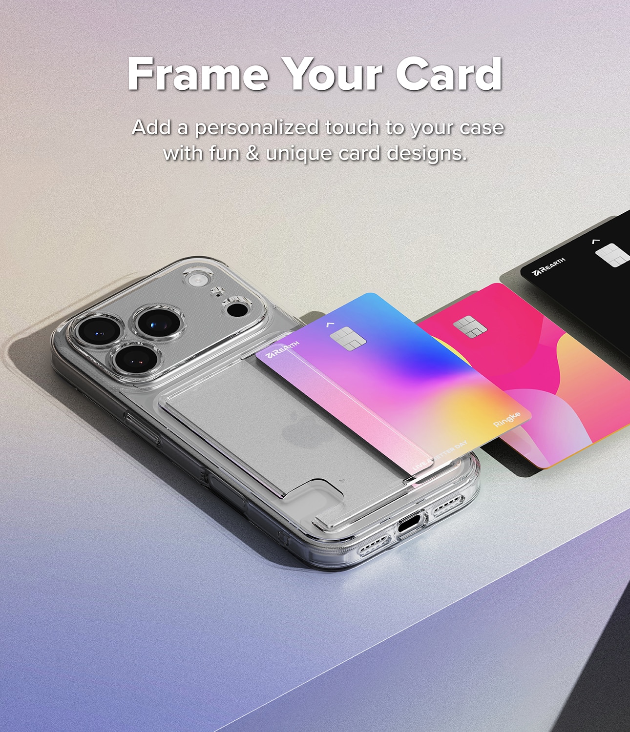 Fusion Card Case iPhone 17 Pro Max Transparant