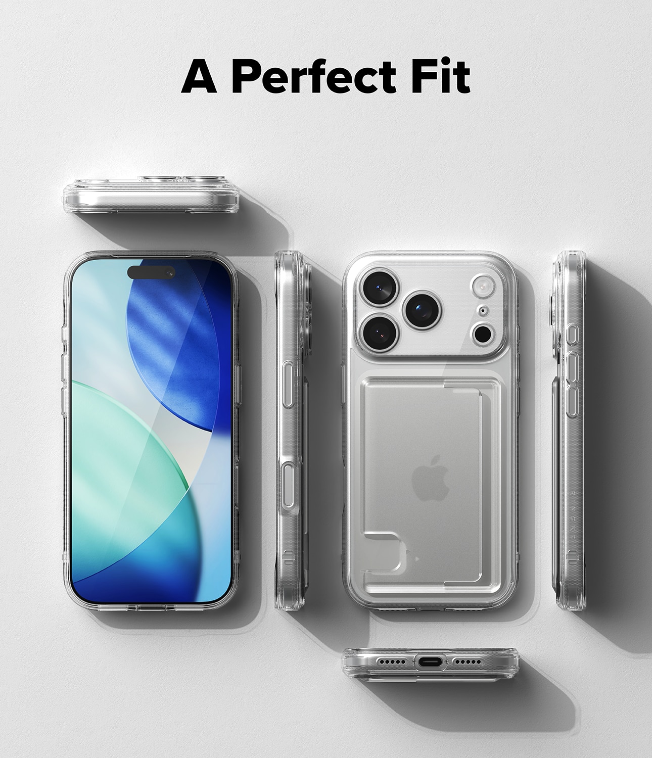 Fusion Card Case iPhone 17 Pro Max Transparant