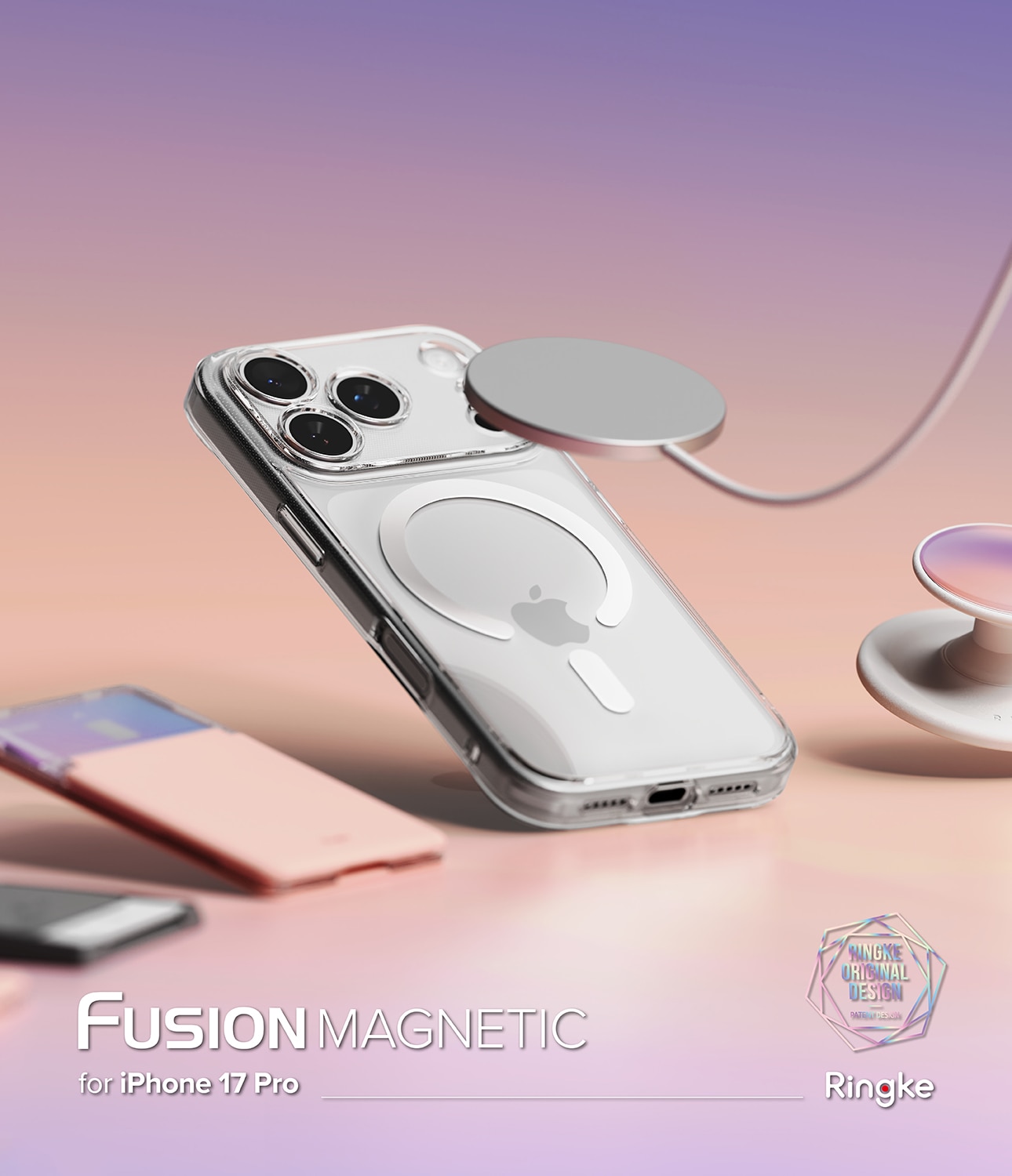 Fusion Magnetic Case iPhone 17 Pro Max Transparant