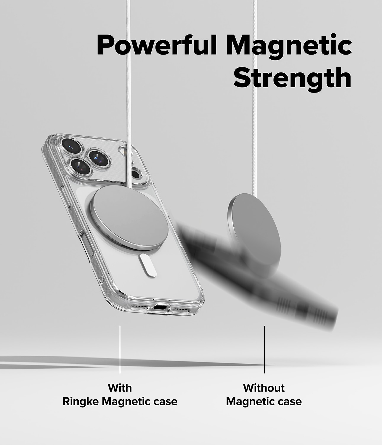 Fusion Magnetic Case iPhone 17 Pro Max Transparant