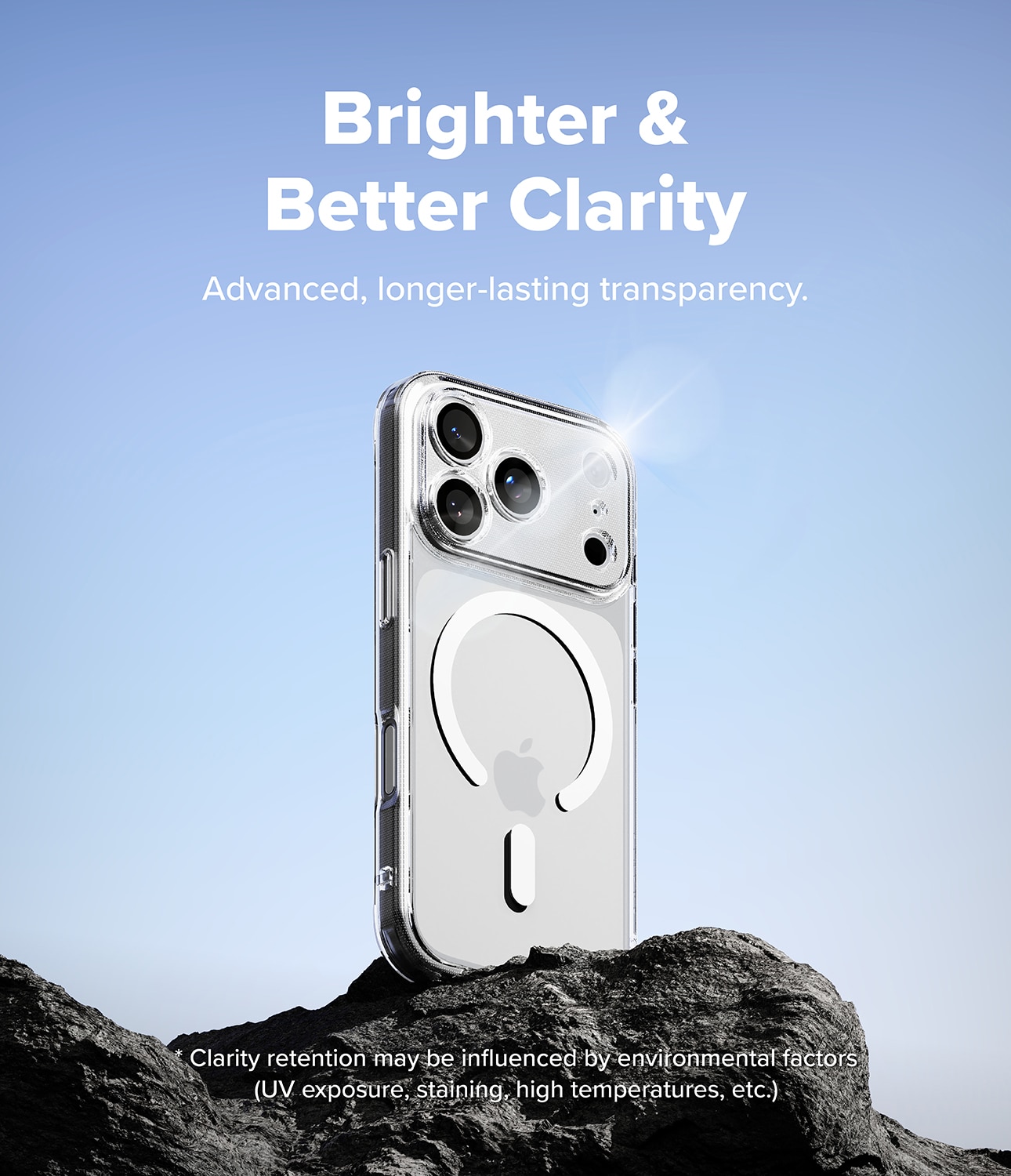 Fusion Magnetic Case iPhone 17 Pro Max Transparant