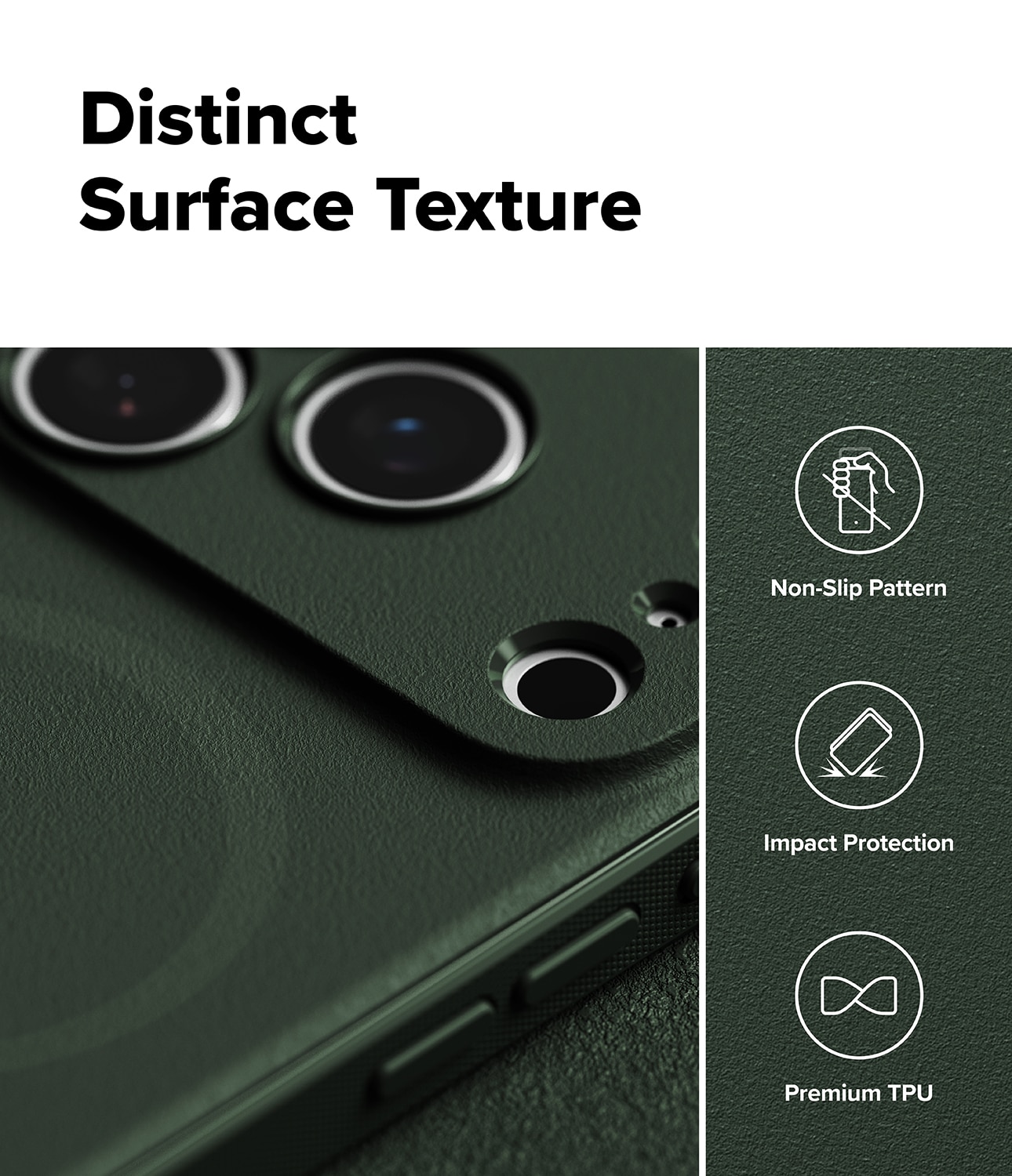 Onyx Magnetic Case iPhone 17 Pro Dark Green