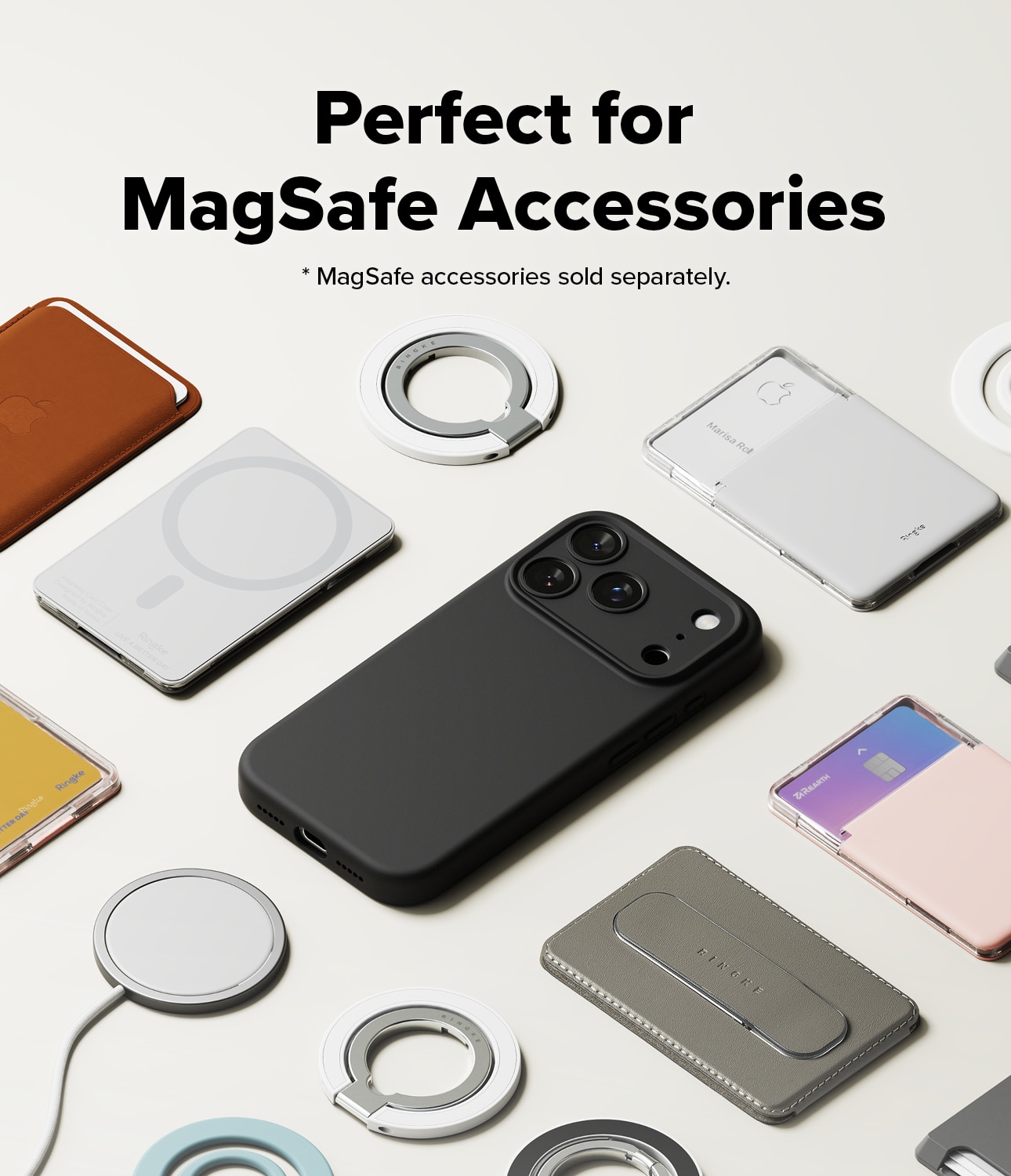 Silicone Magnetic Case iPhone 17 Pro Black