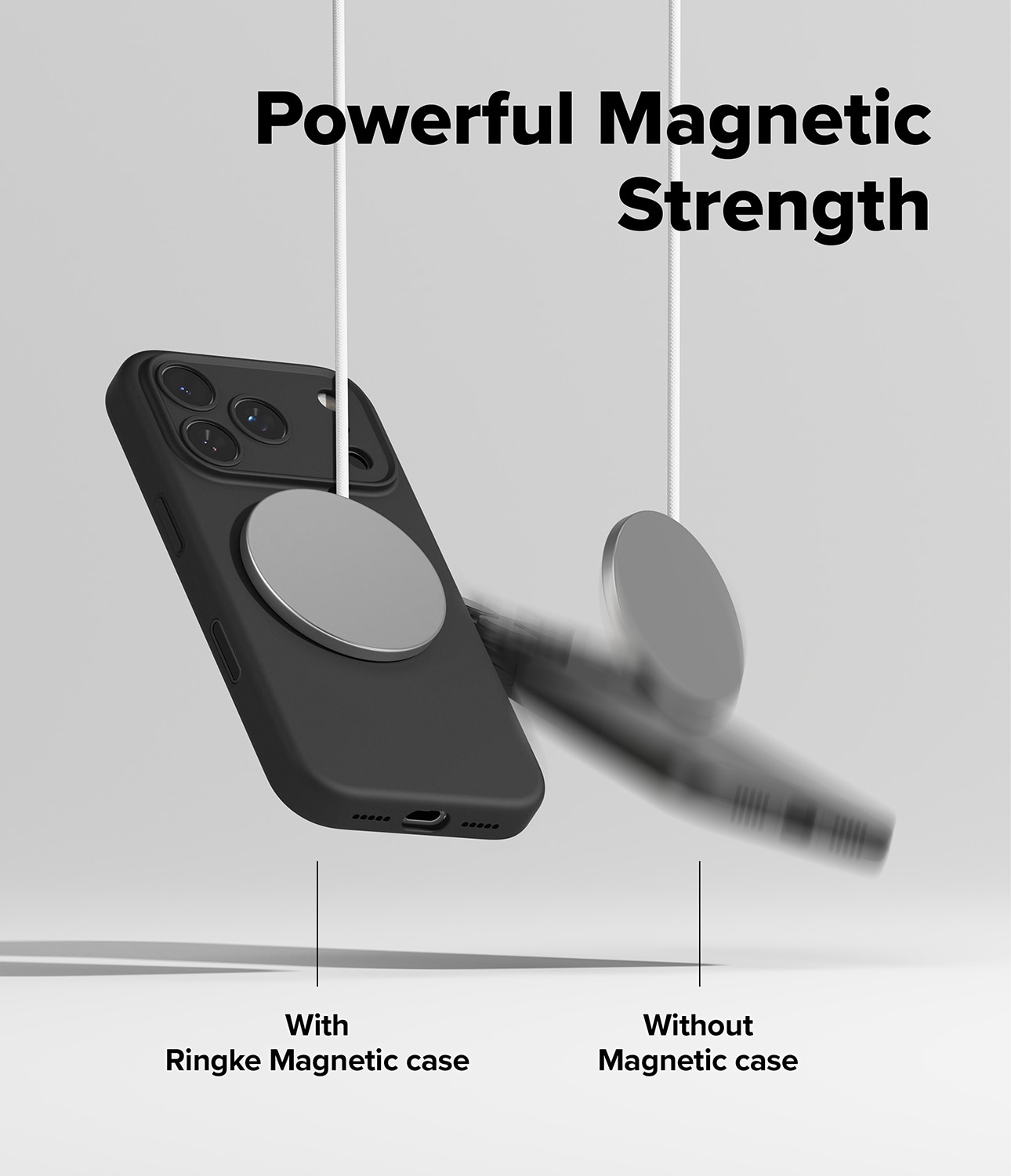 Silicone Magnetic Case iPhone 17 Pro Black