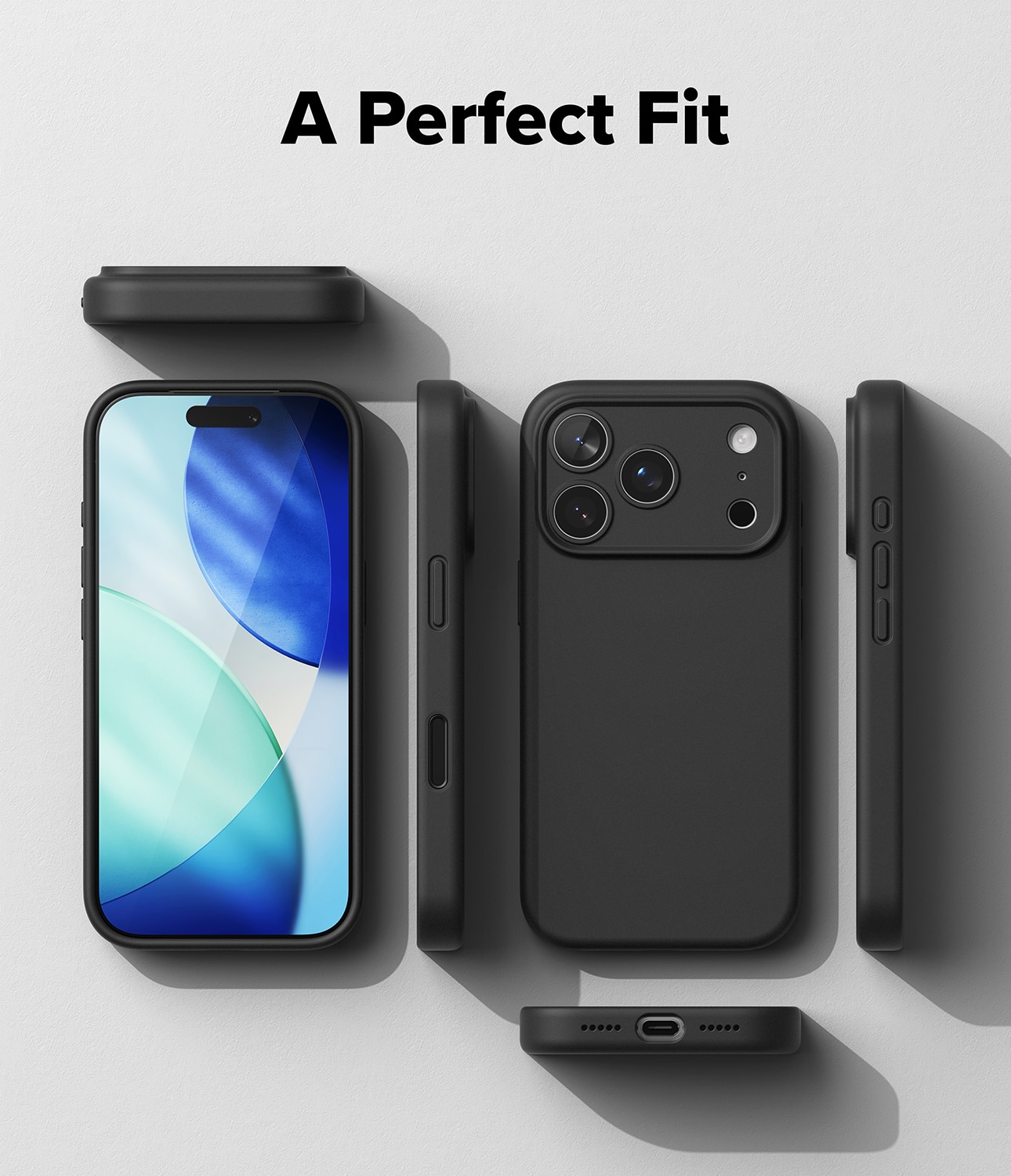 Silicone Magnetic Case iPhone 17 Pro Black